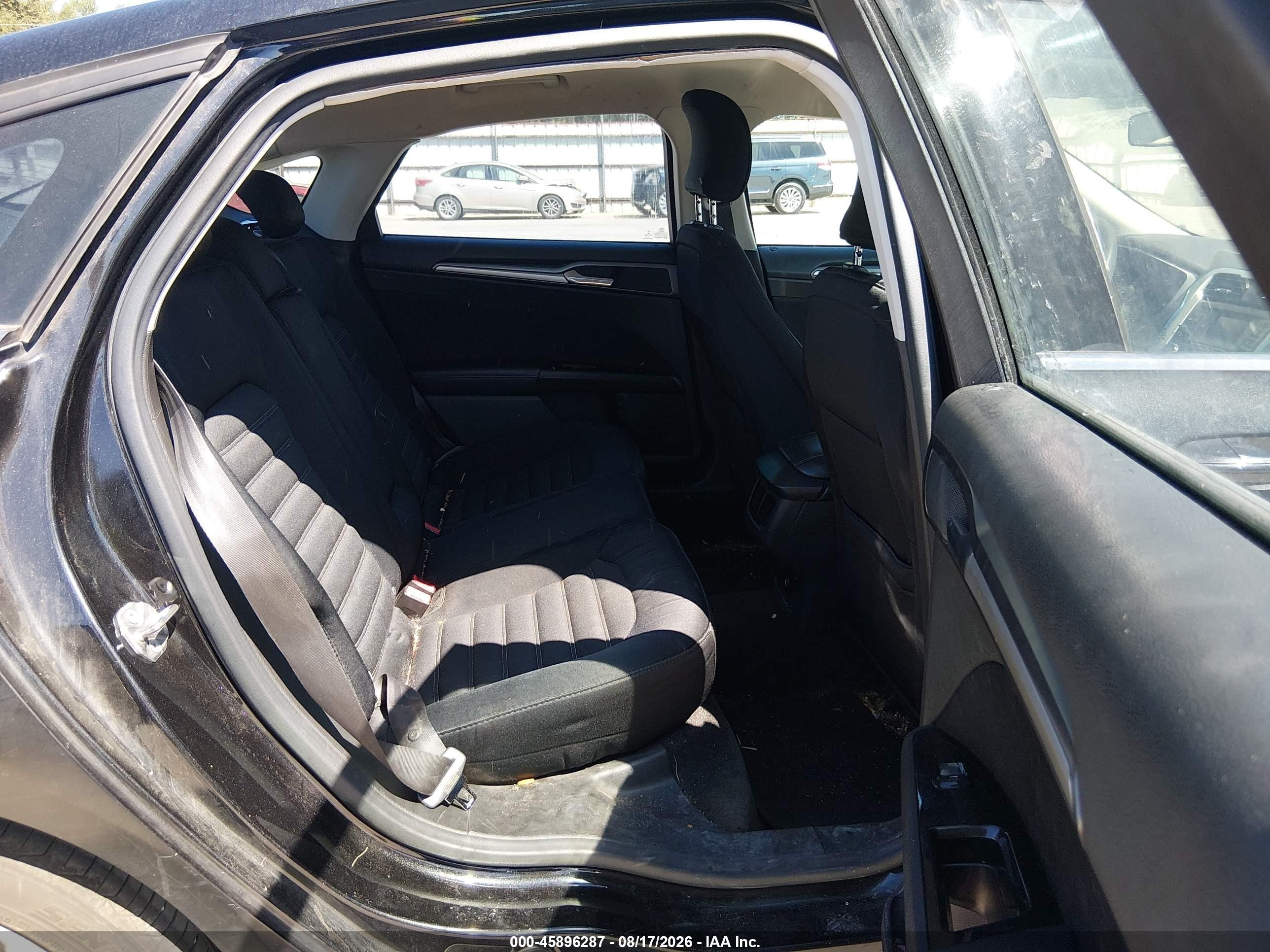 2015 Ford Fusion Se Черный vin: 3FA6P0H76FR168375