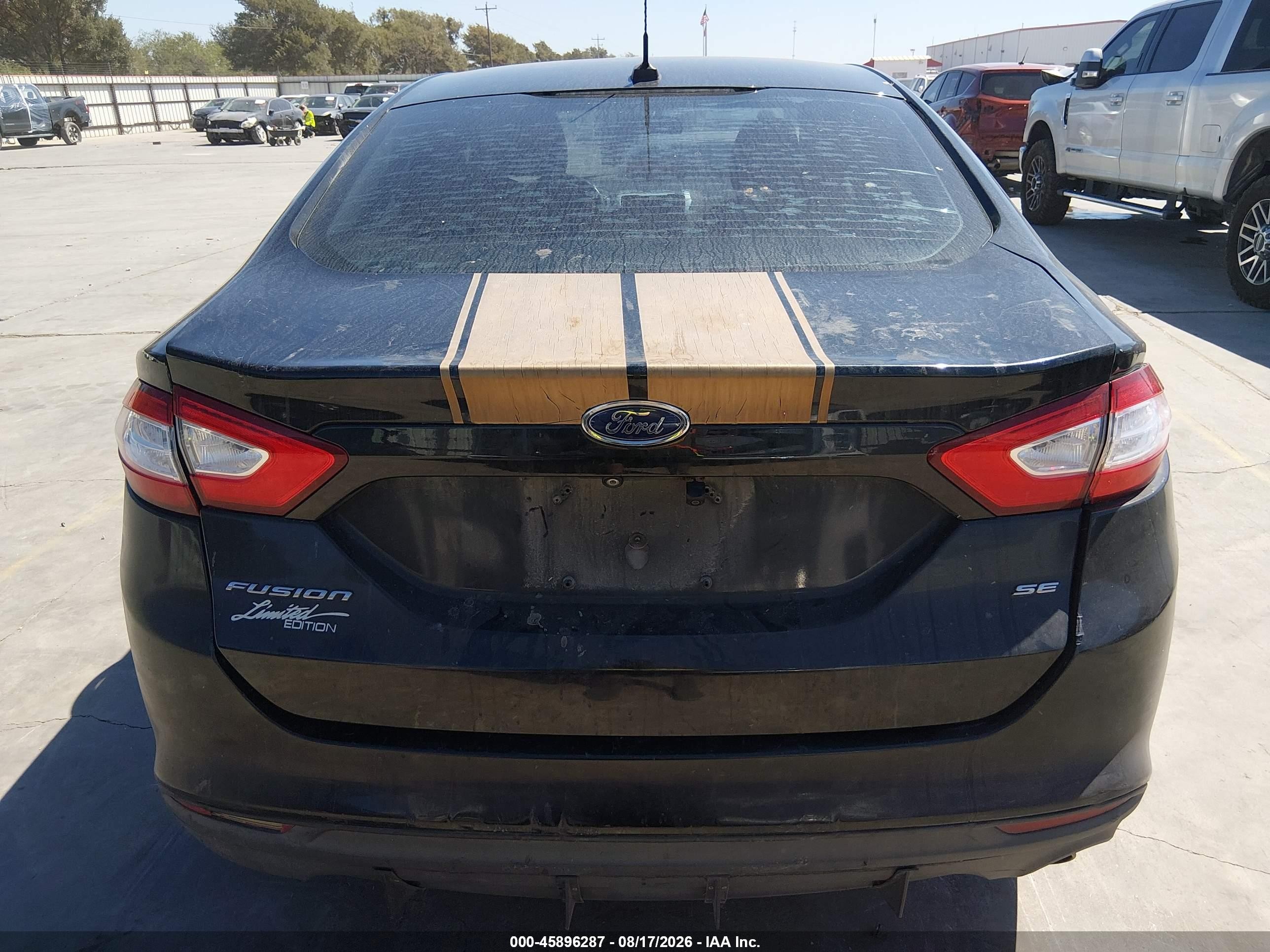 2015 Ford Fusion Se Черный vin: 3FA6P0H76FR168375