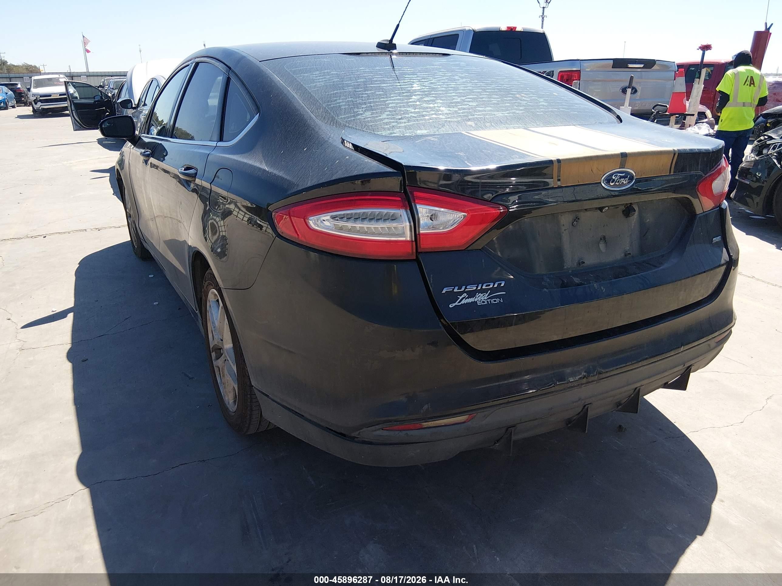 2015 Ford Fusion Se Черный vin: 3FA6P0H76FR168375