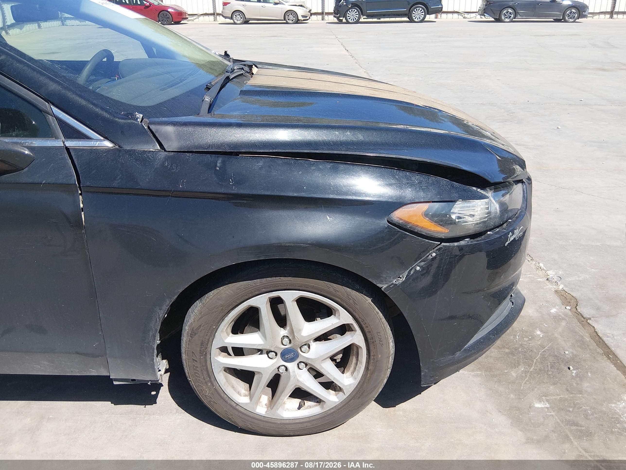 2015 Ford Fusion Se Черный vin: 3FA6P0H76FR168375