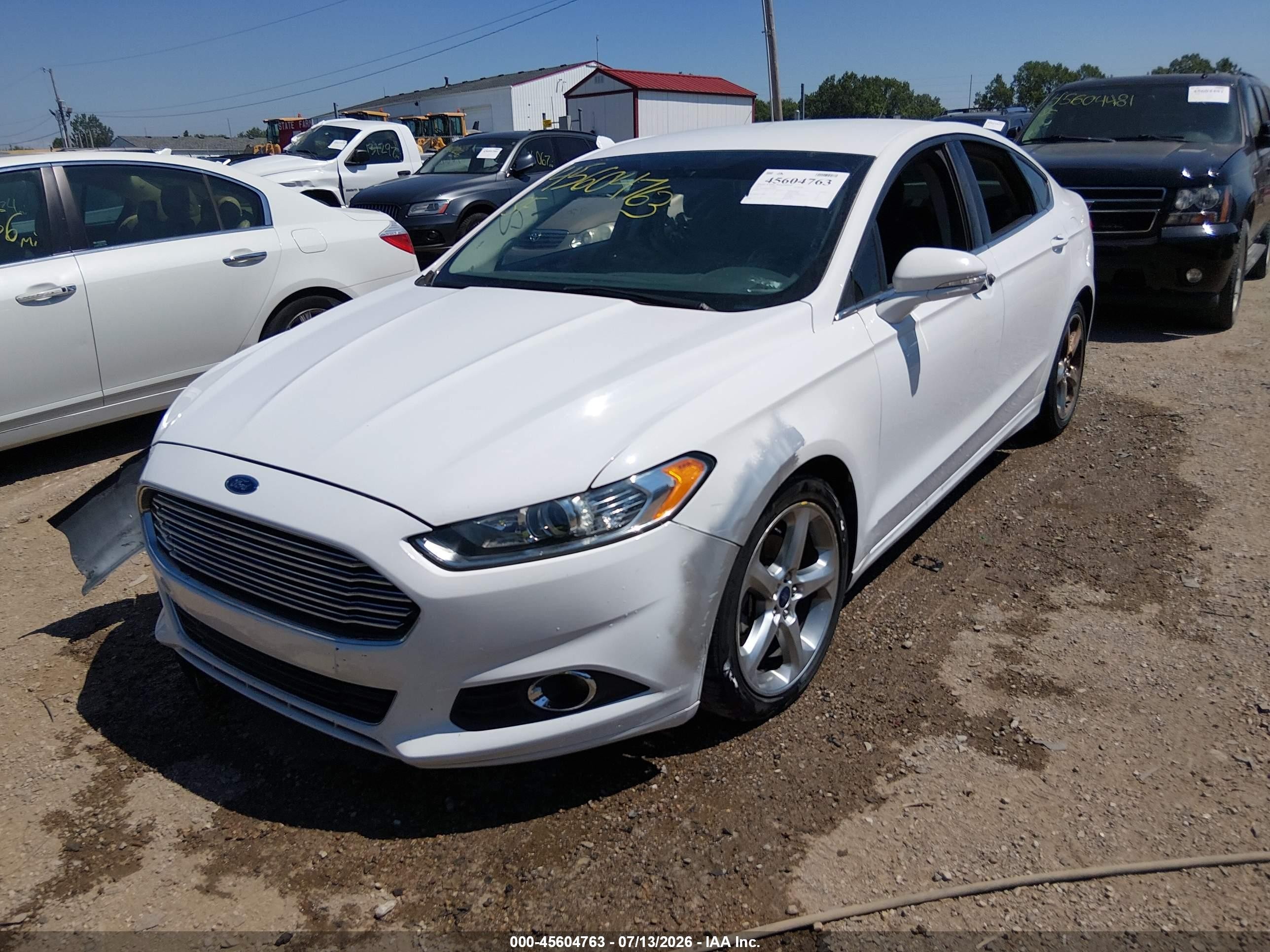 2015 Ford Fusion Se White vin: 3FA6P0H76FR169087