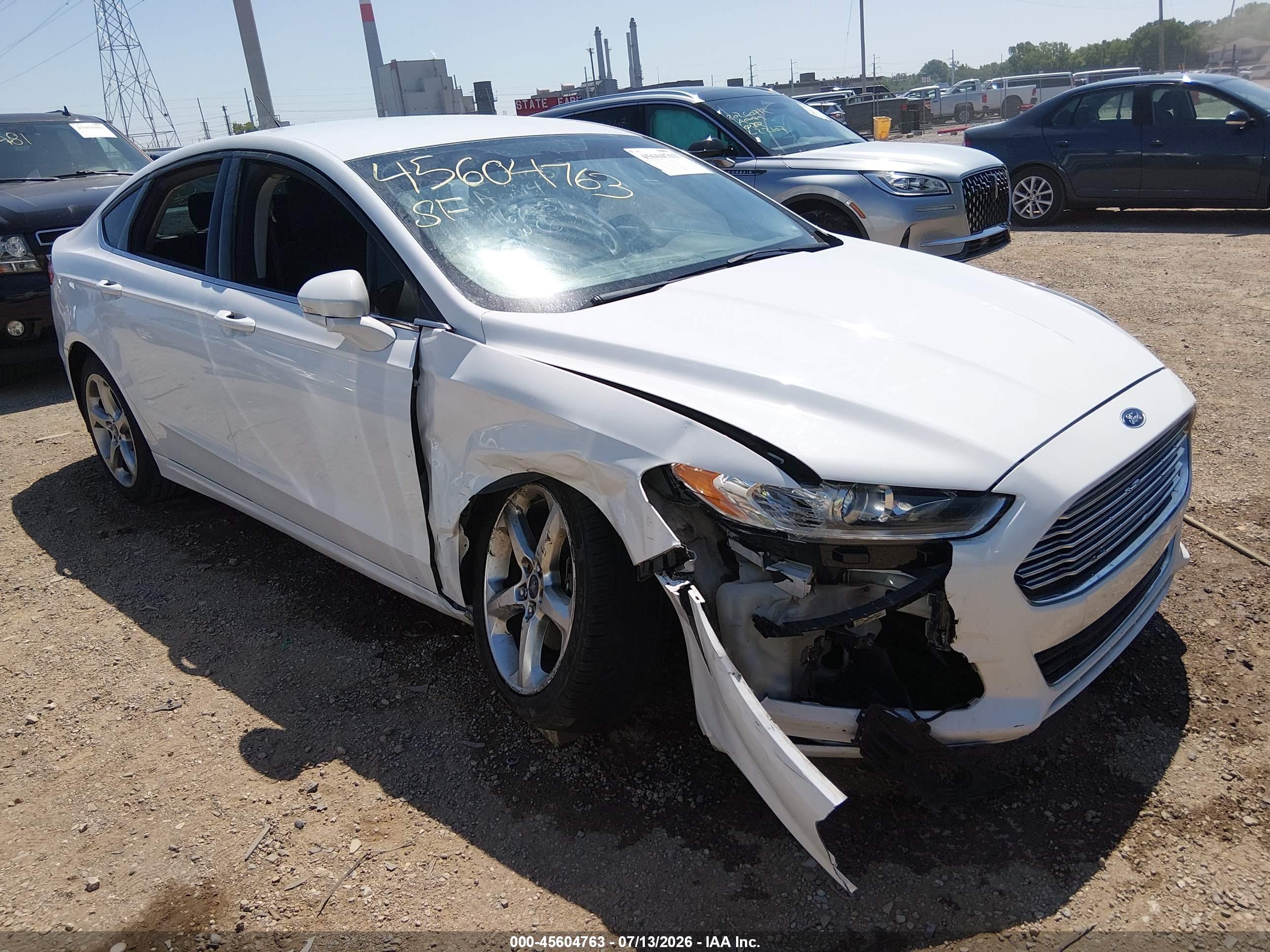 2015 Ford Fusion Se White vin: 3FA6P0H76FR169087