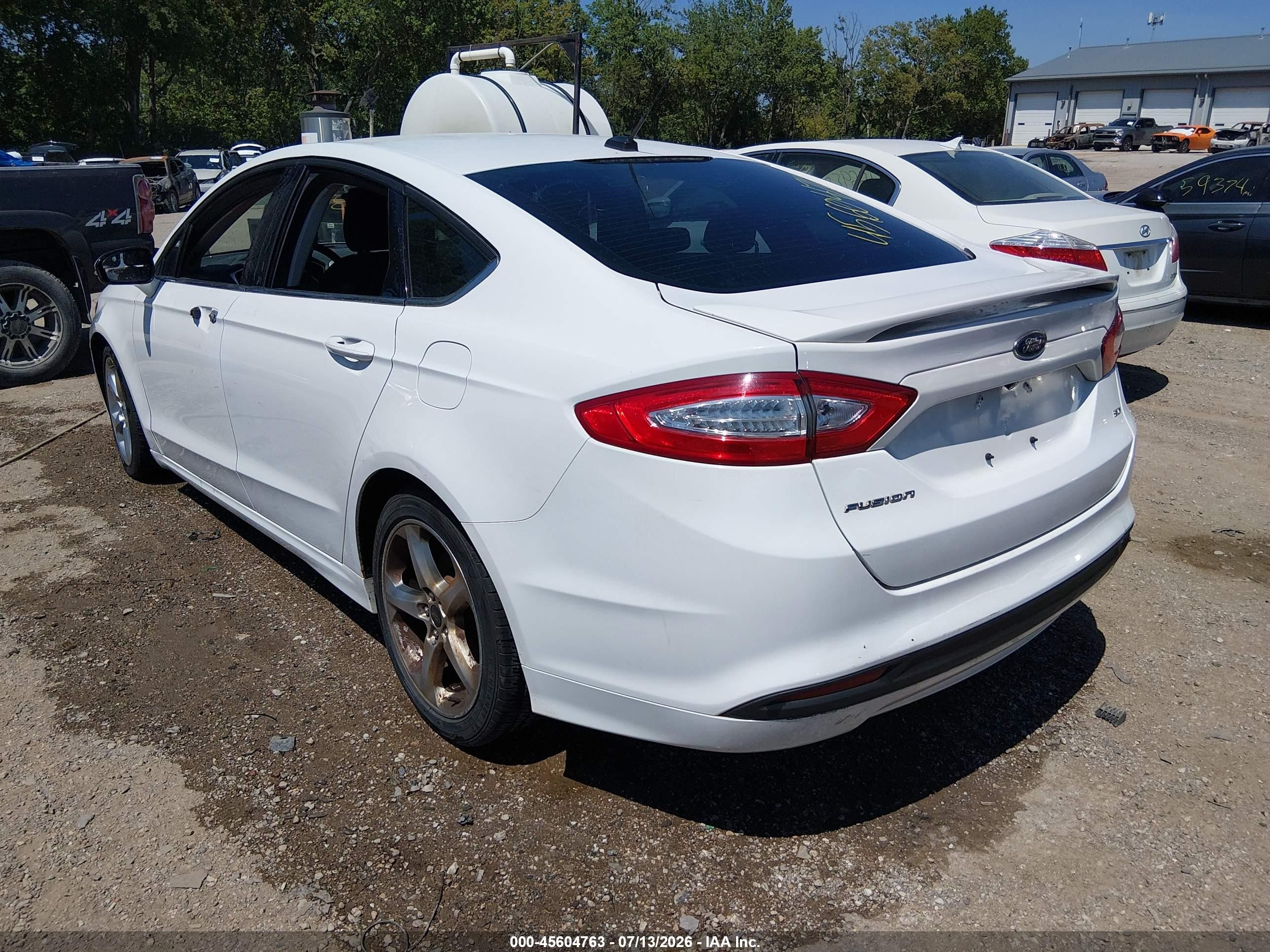 2015 Ford Fusion Se White vin: 3FA6P0H76FR169087
