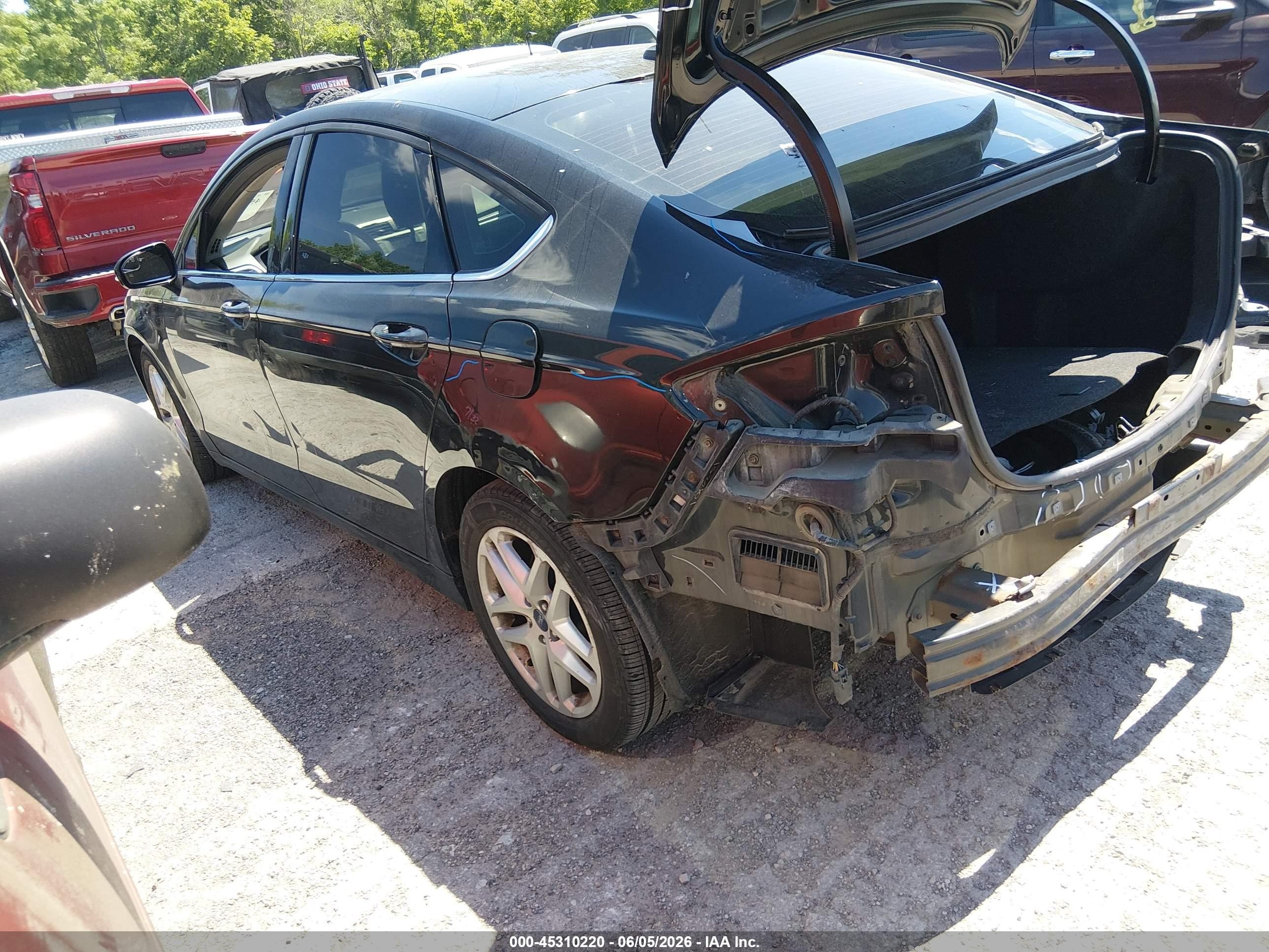 2015 Ford Fusion Se Black vin: 3FA6P0H76FR192420