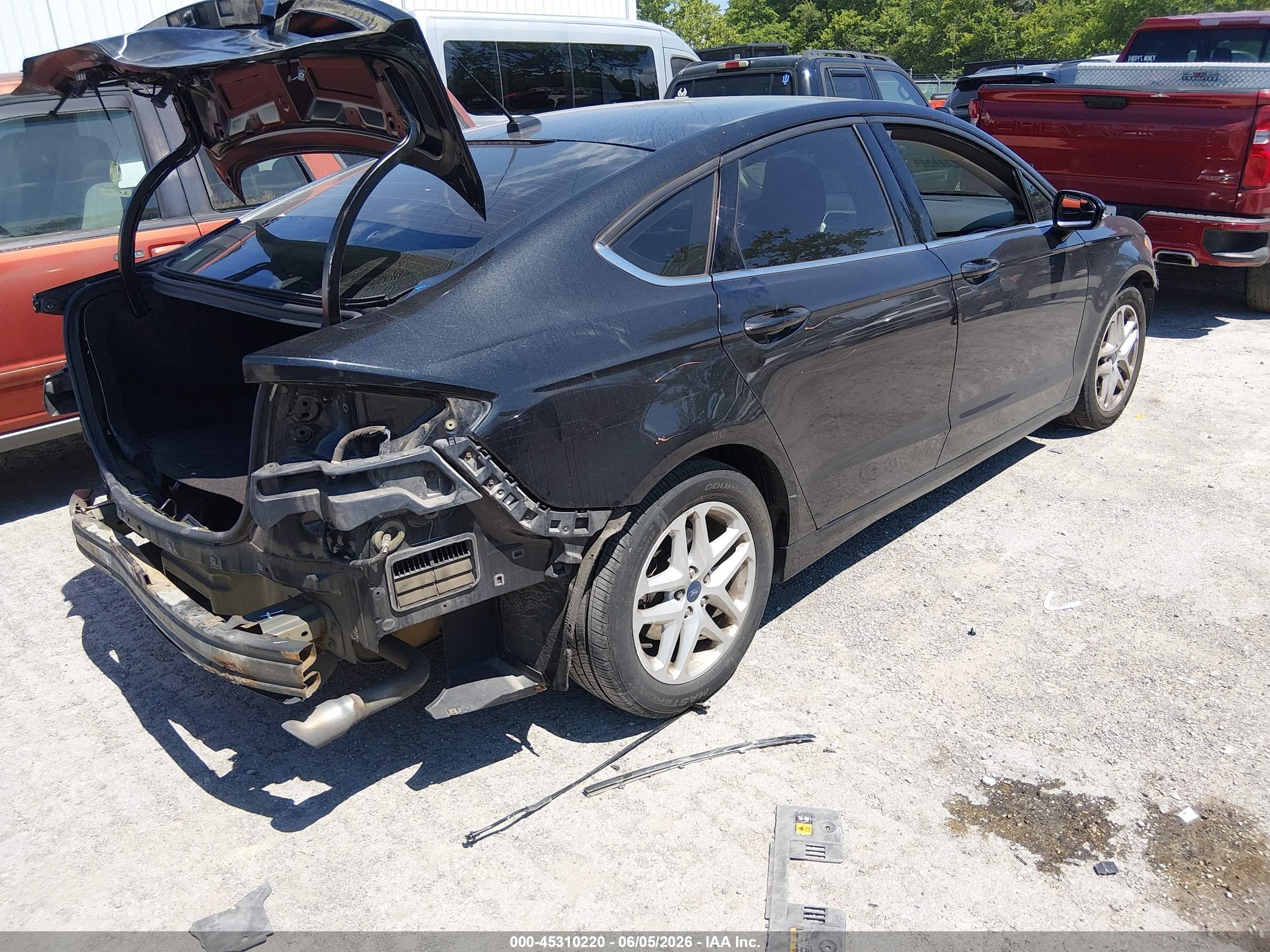 2015 Ford Fusion Se Black vin: 3FA6P0H76FR192420