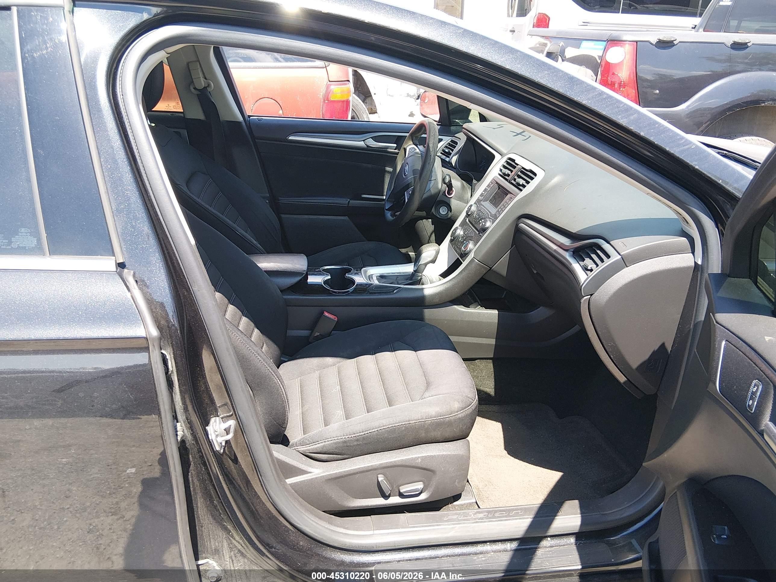 2015 Ford Fusion Se Black vin: 3FA6P0H76FR192420