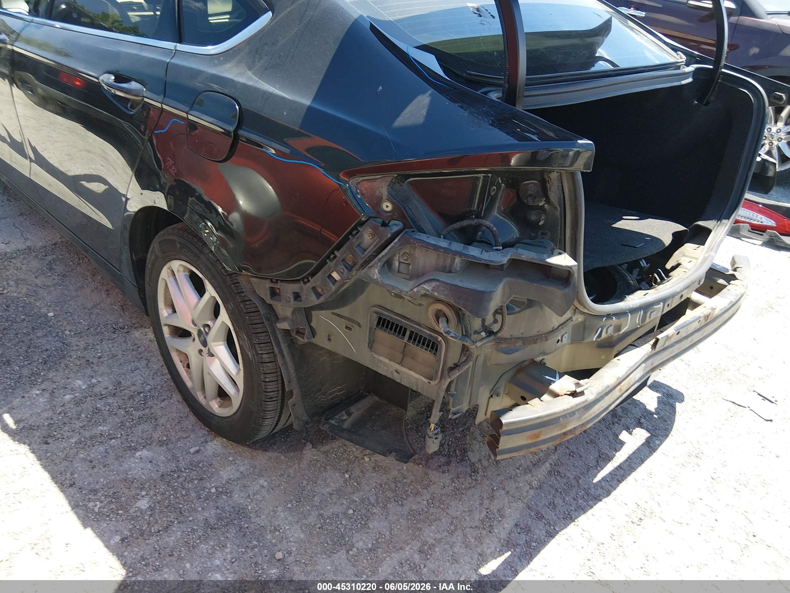 2015 Ford Fusion Se Black vin: 3FA6P0H76FR192420