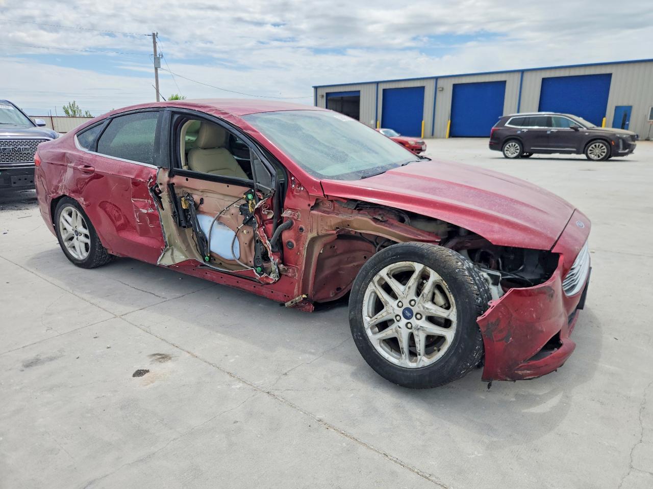 2015 Ford Fusion Se Red vin: 3FA6P0H76FR193325