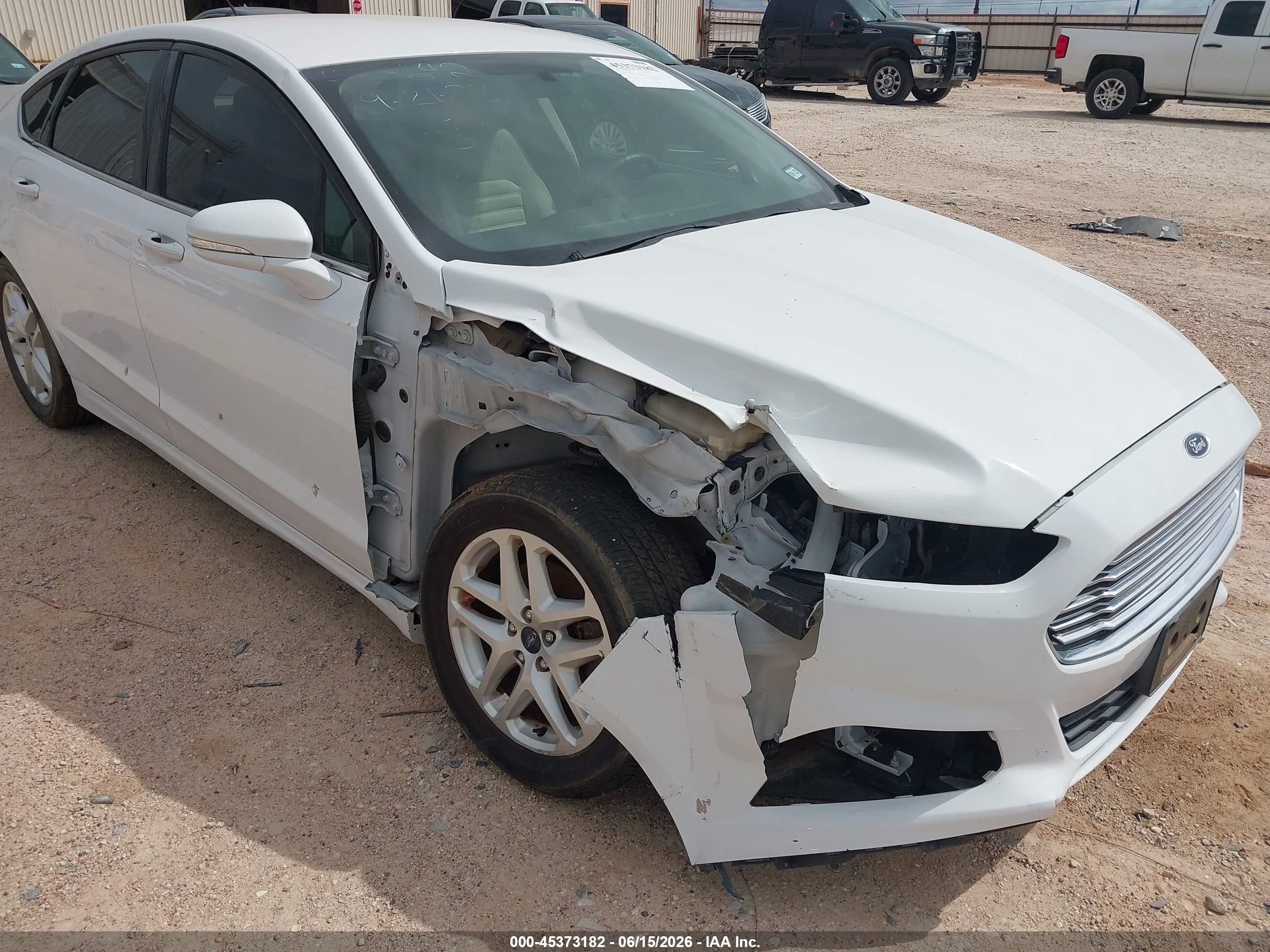2015 Ford Fusion Se White vin: 3FA6P0H76FR193356