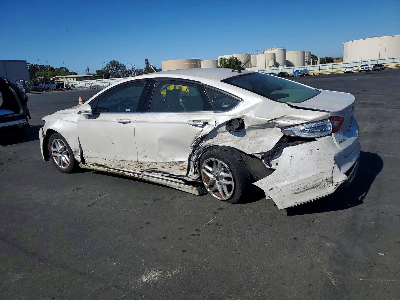 2015 Ford Fusion Se White vin: 3FA6P0H76FR195771