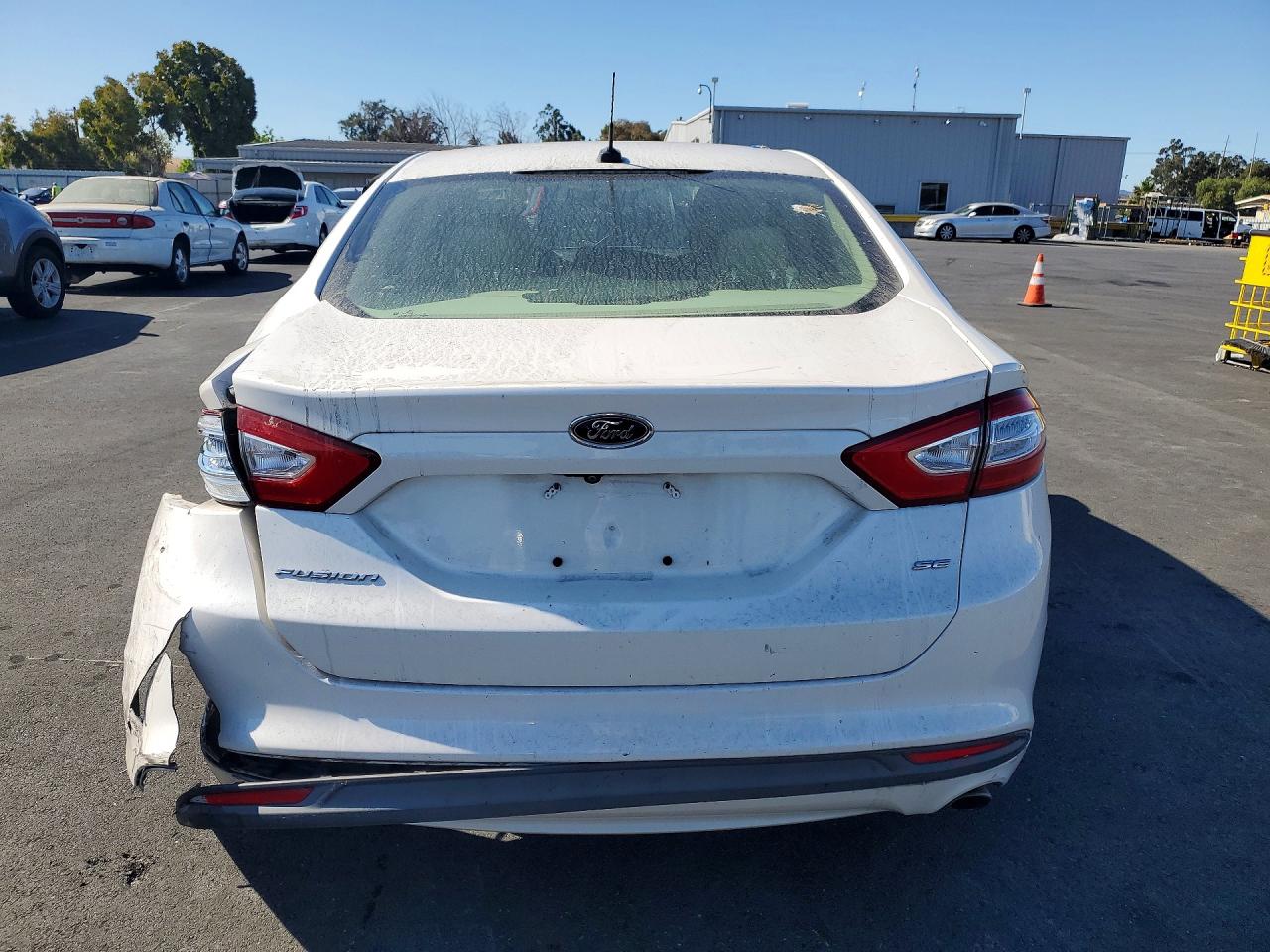 2015 Ford Fusion Se White vin: 3FA6P0H76FR195771