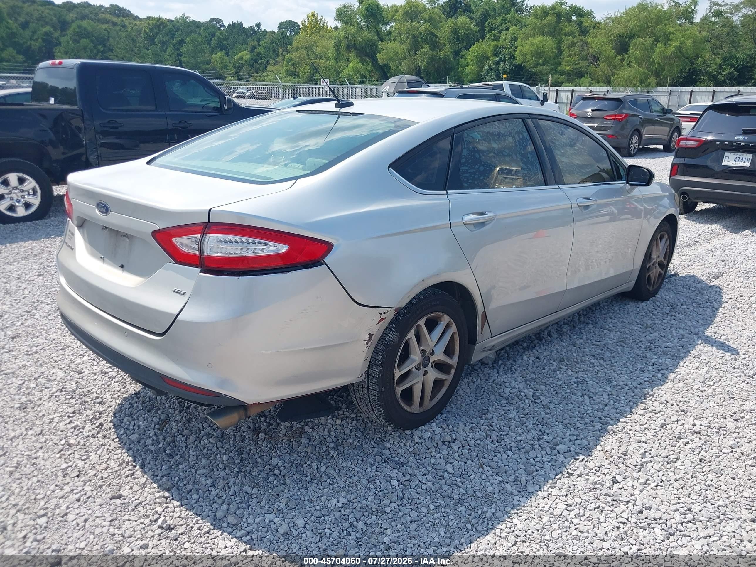 2015 Ford Fusion Se Silver vin: 3FA6P0H76FR229112