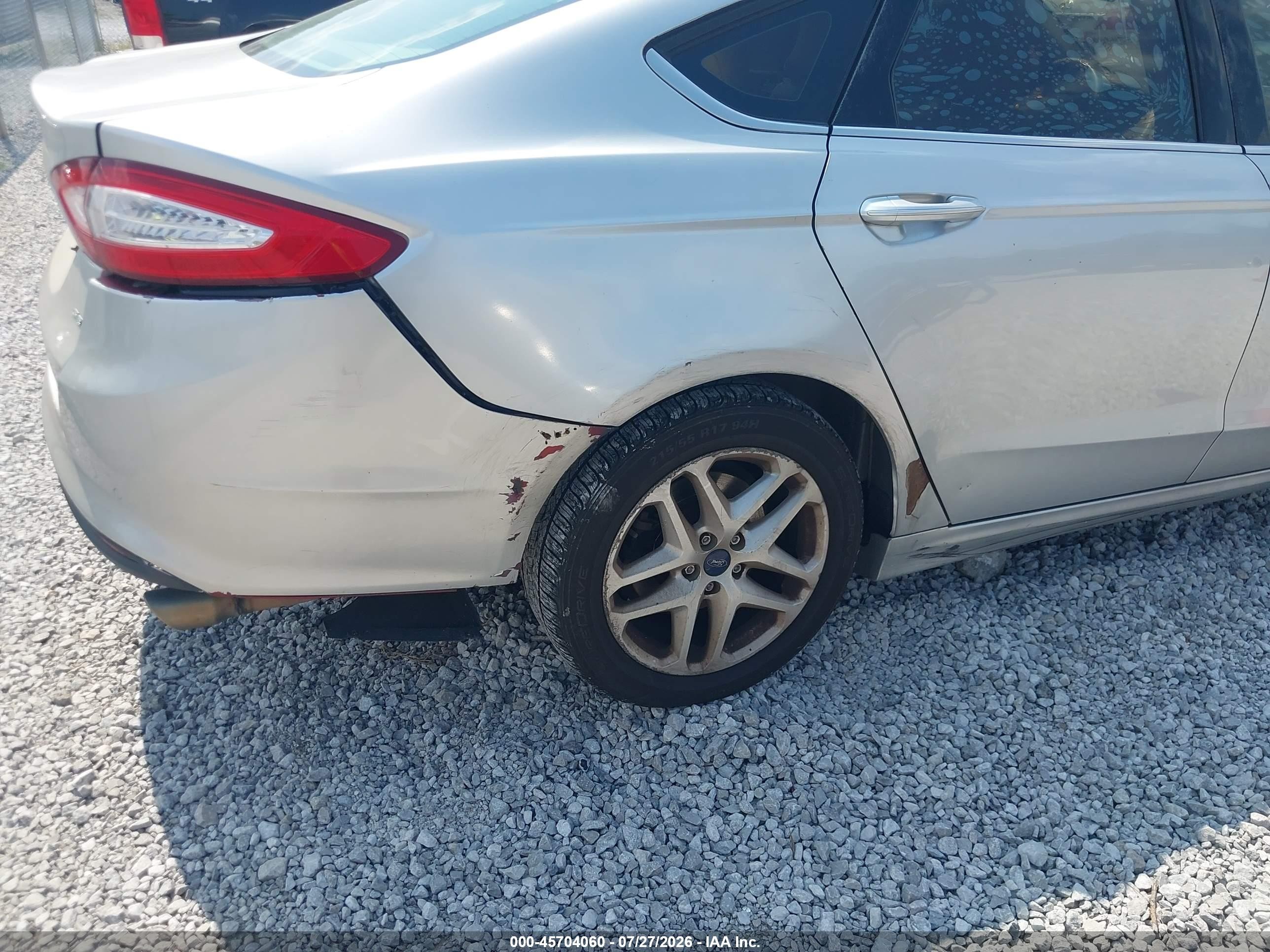 2015 Ford Fusion Se Silver vin: 3FA6P0H76FR229112