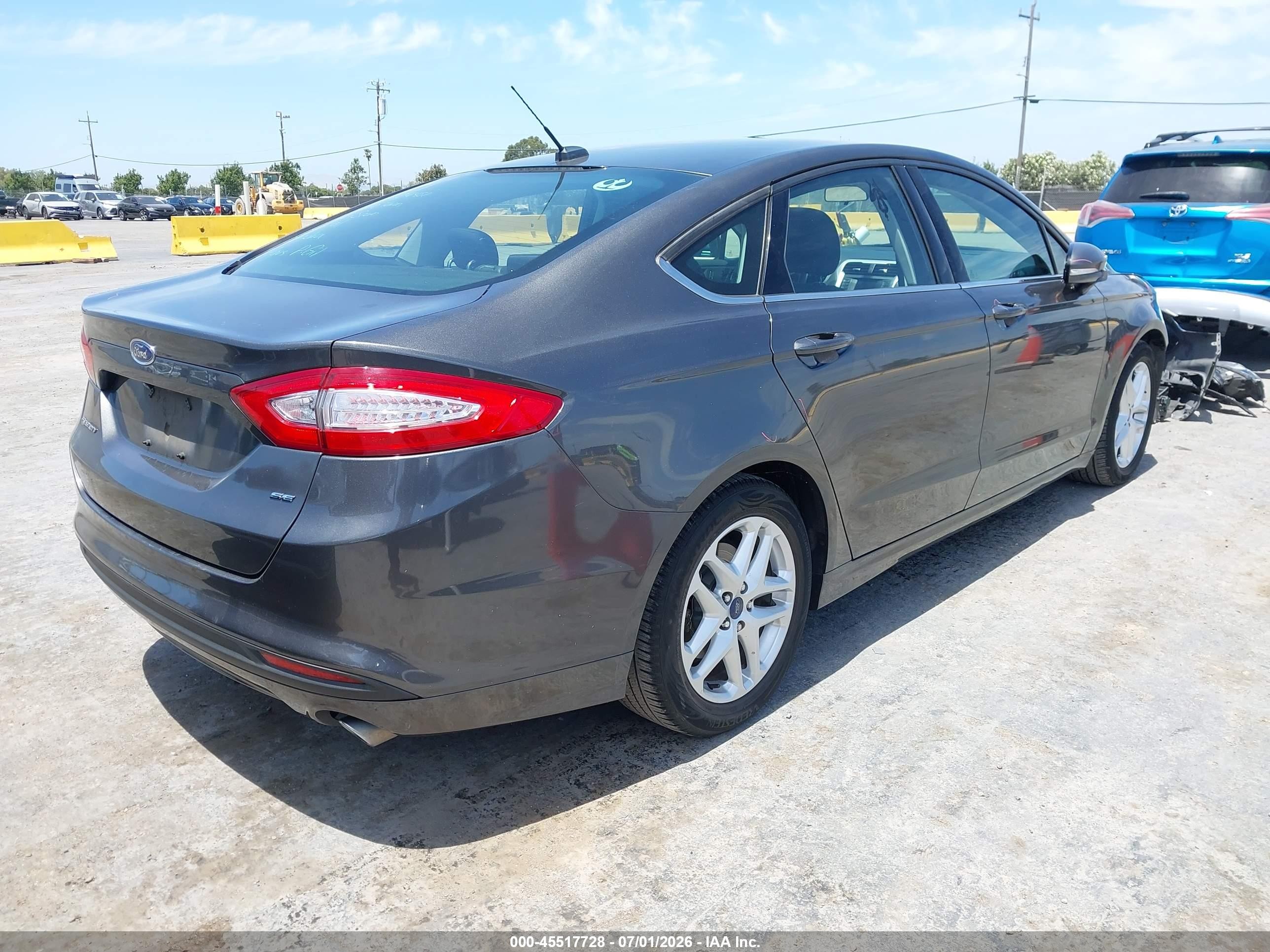 2015 Ford Fusion Se Gray vin: 3FA6P0H76FR248131