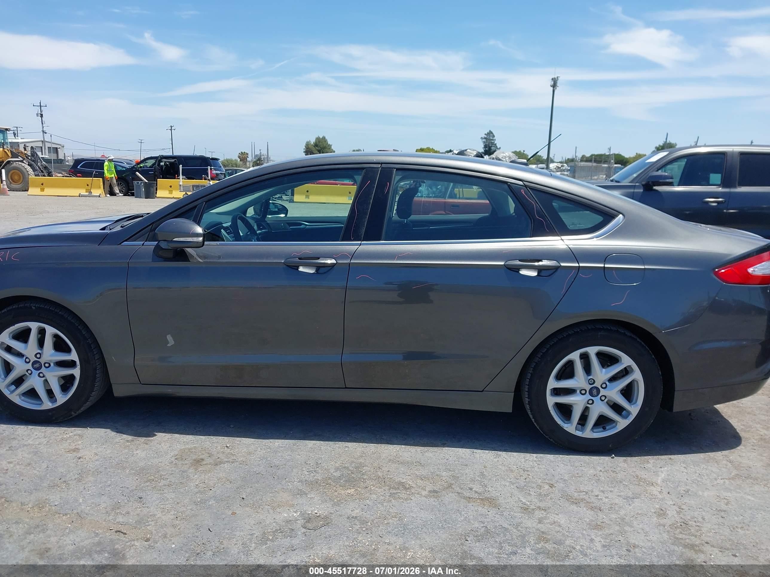 2015 Ford Fusion Se Gray vin: 3FA6P0H76FR248131
