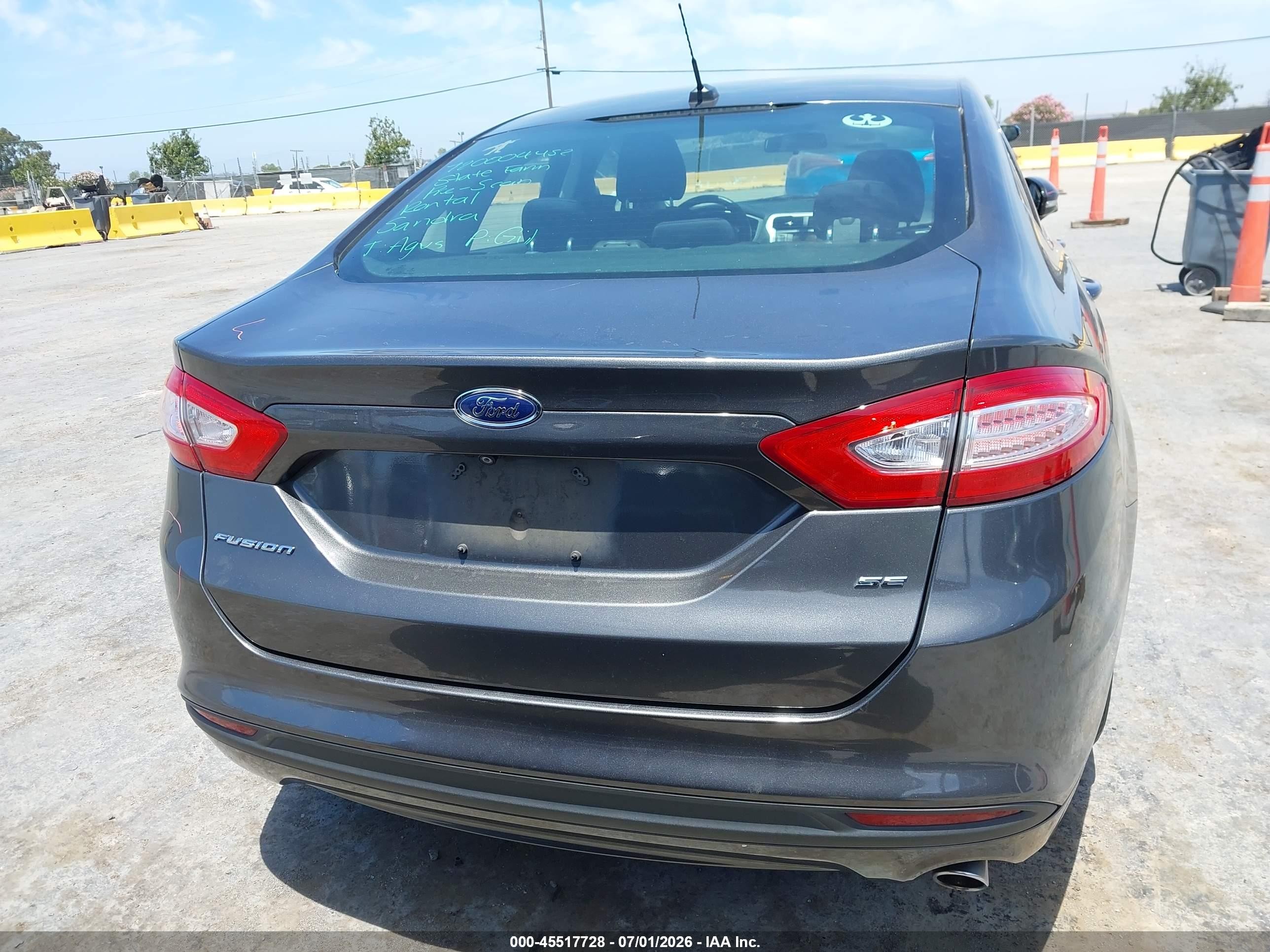 2015 Ford Fusion Se Gray vin: 3FA6P0H76FR248131