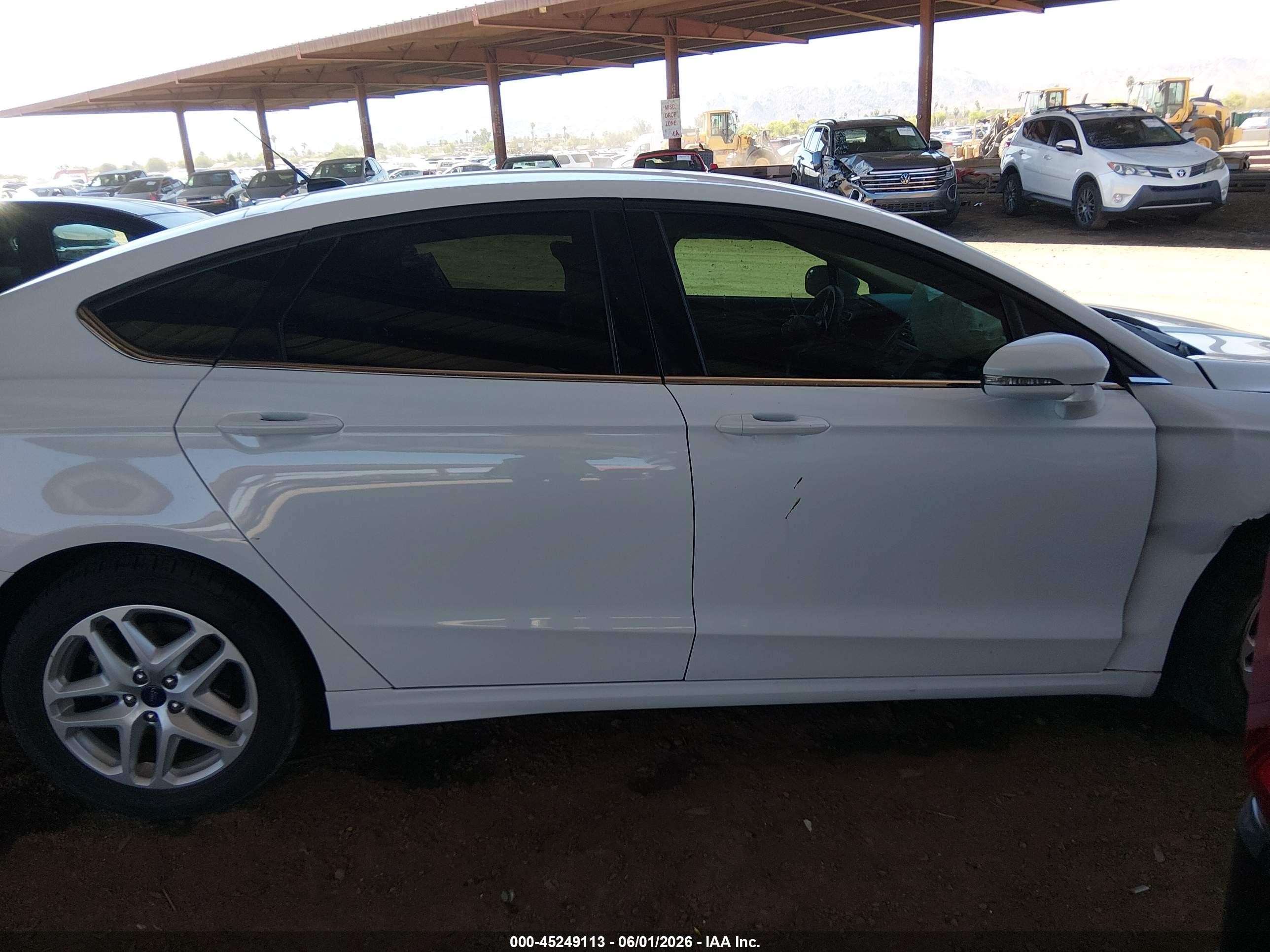 2015 Ford Fusion Se White vin: 3FA6P0H76FR282621