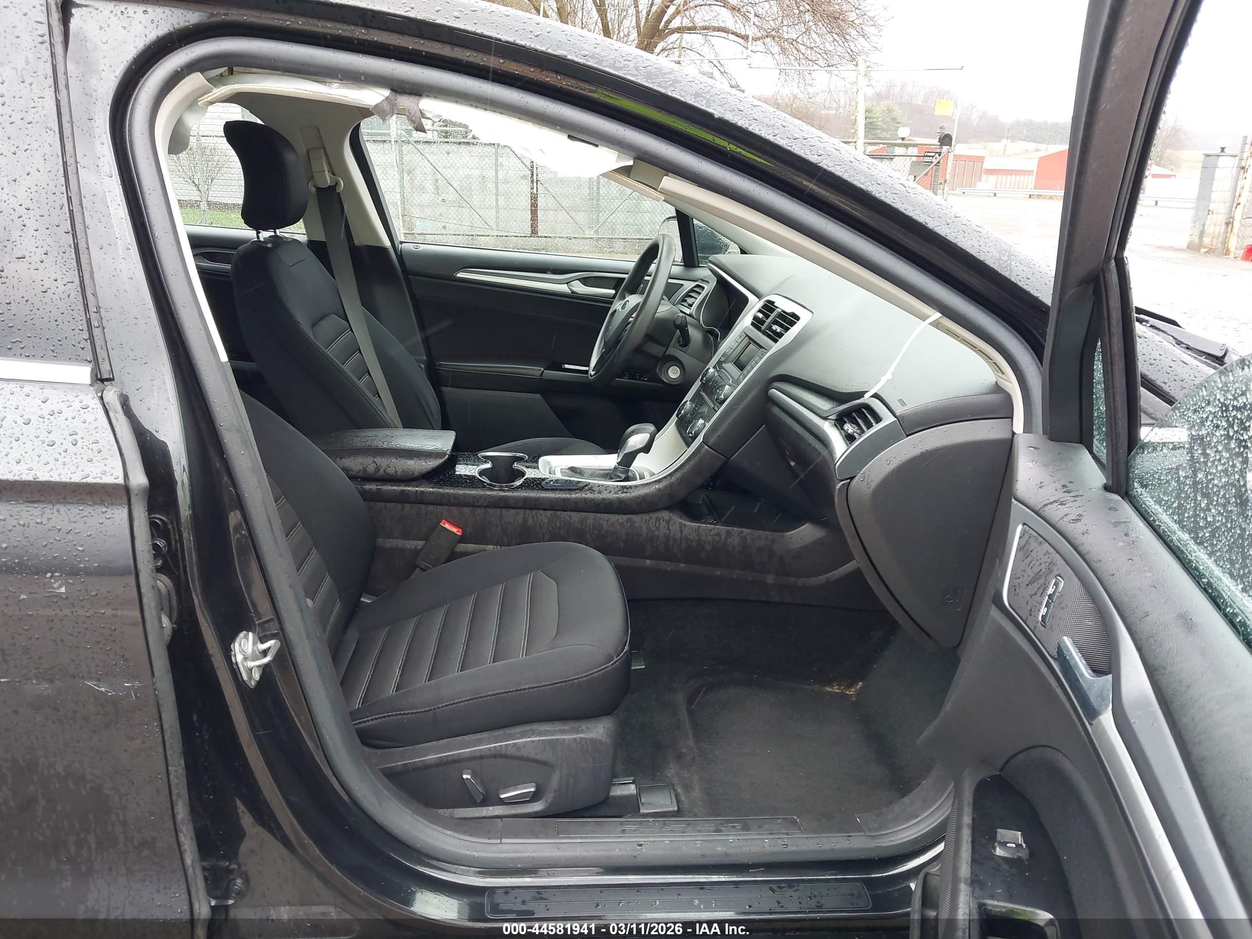 2015 Ford Fusion Se Black vin: 3FA6P0H76FR291741