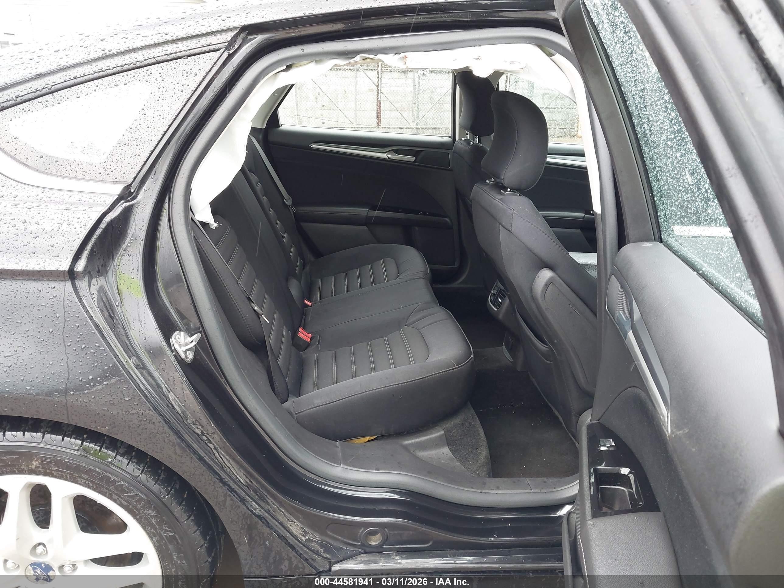2015 Ford Fusion Se Black vin: 3FA6P0H76FR291741