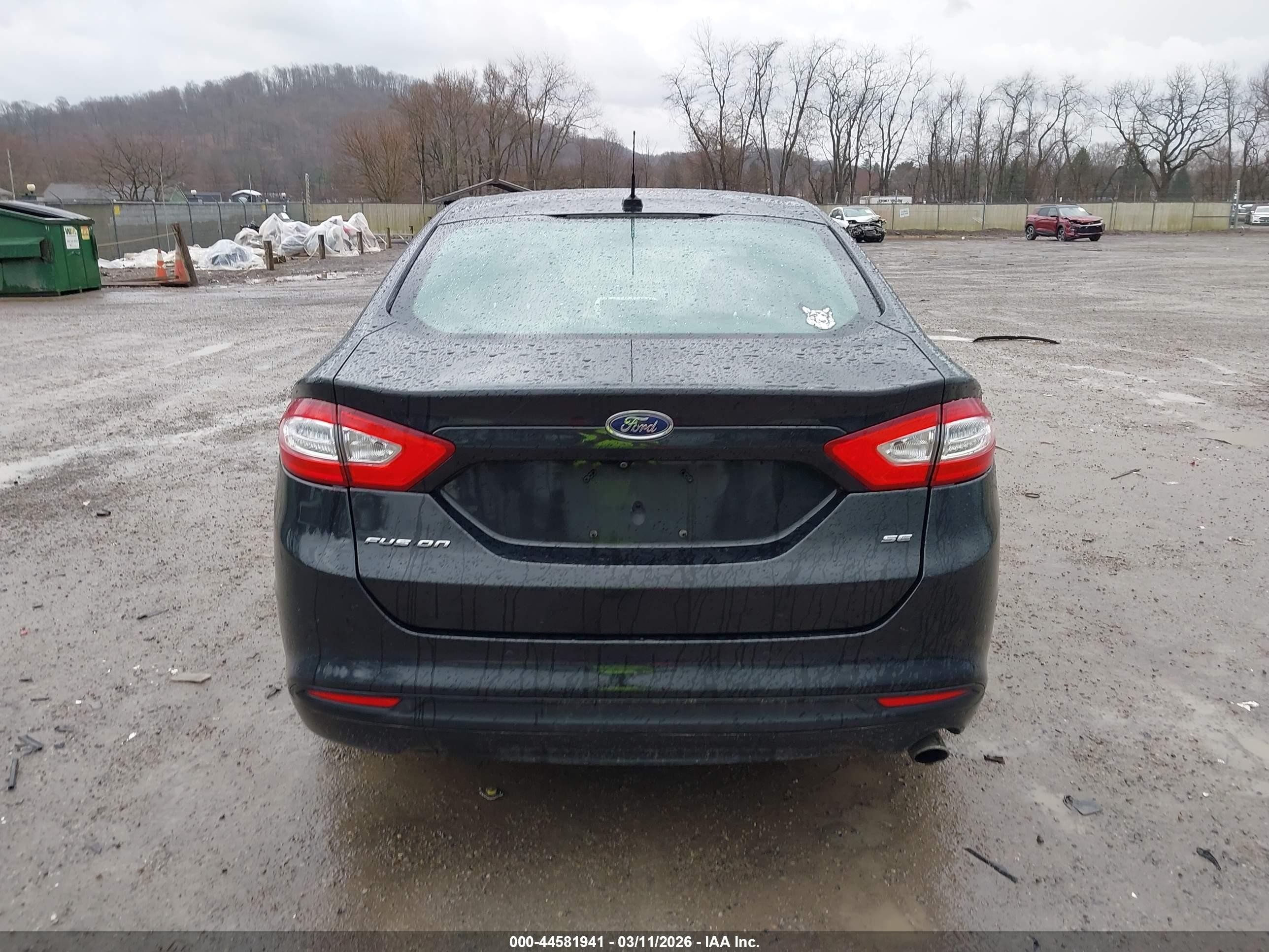 2015 Ford Fusion Se Black vin: 3FA6P0H76FR291741
