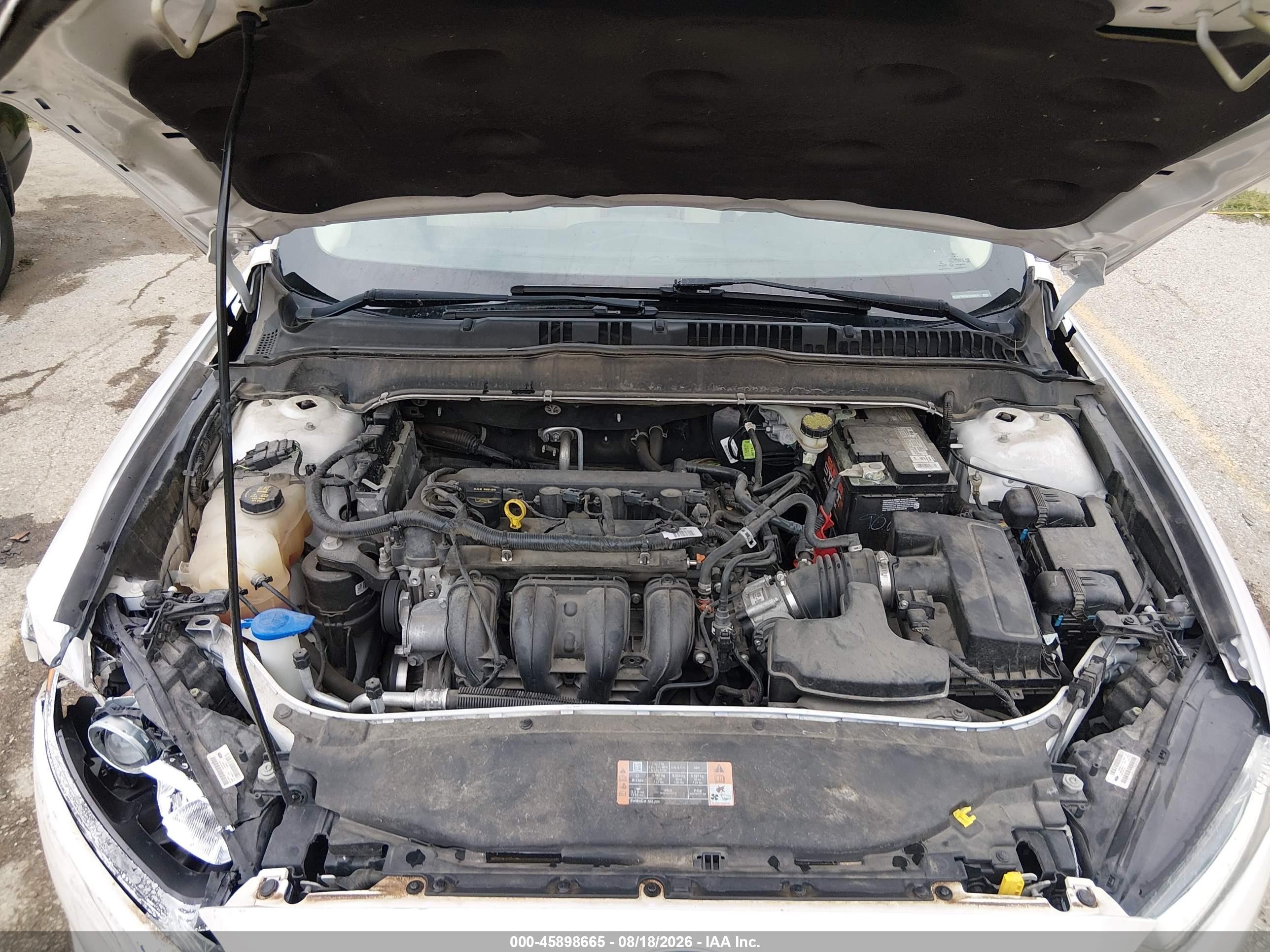2015 Ford Fusion Se White vin: 3FA6P0H76FR293411