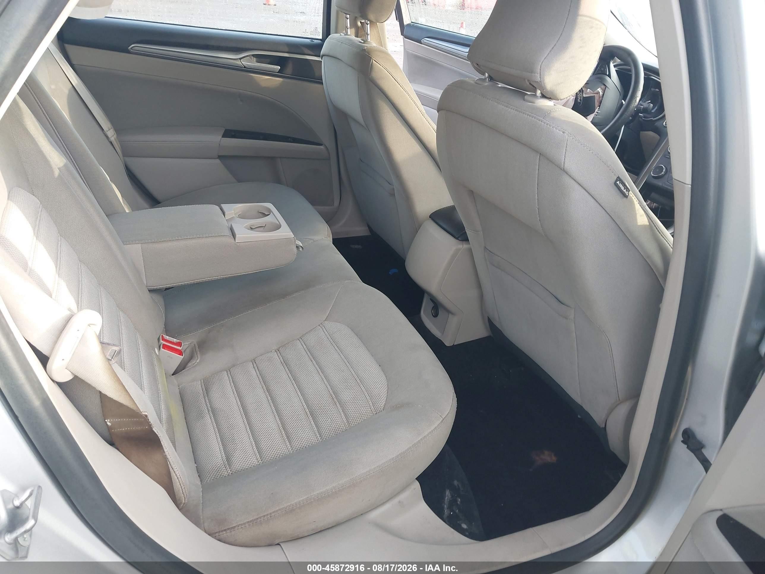 2017 Ford Fusion Se Silver vin: 3FA6P0H76HR374962