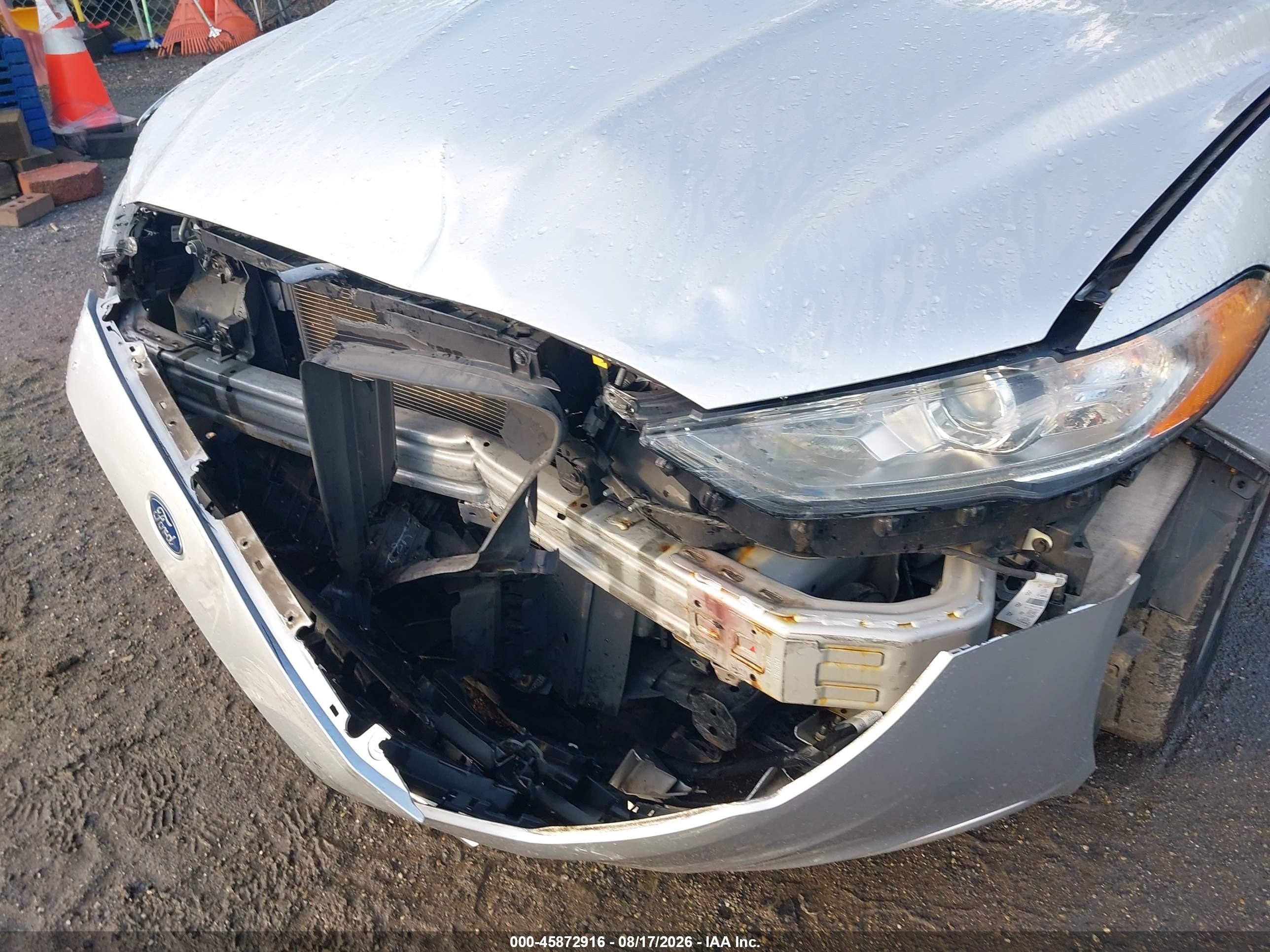 2017 Ford Fusion Se Silver vin: 3FA6P0H76HR374962