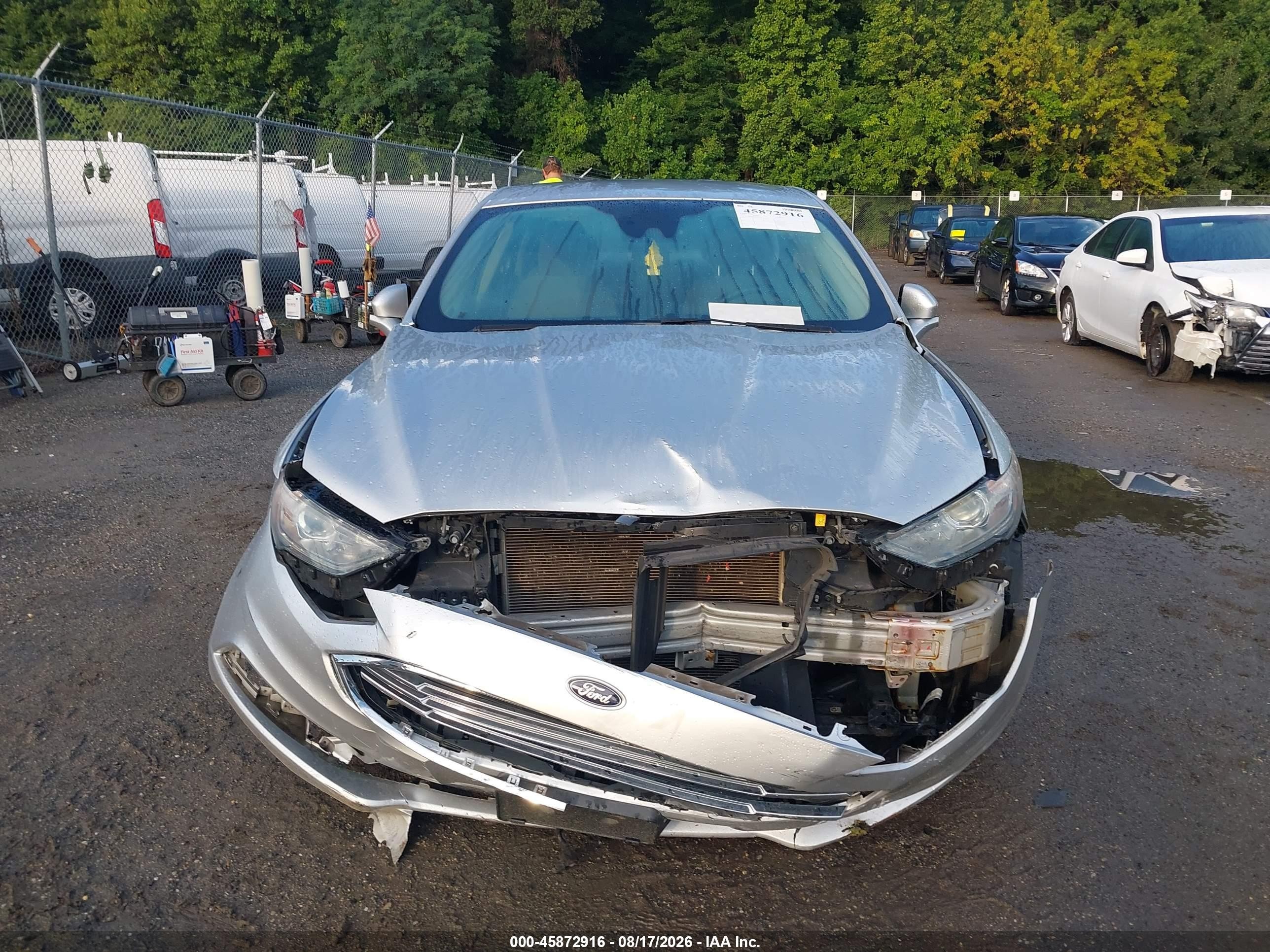 2017 Ford Fusion Se Silver vin: 3FA6P0H76HR374962
