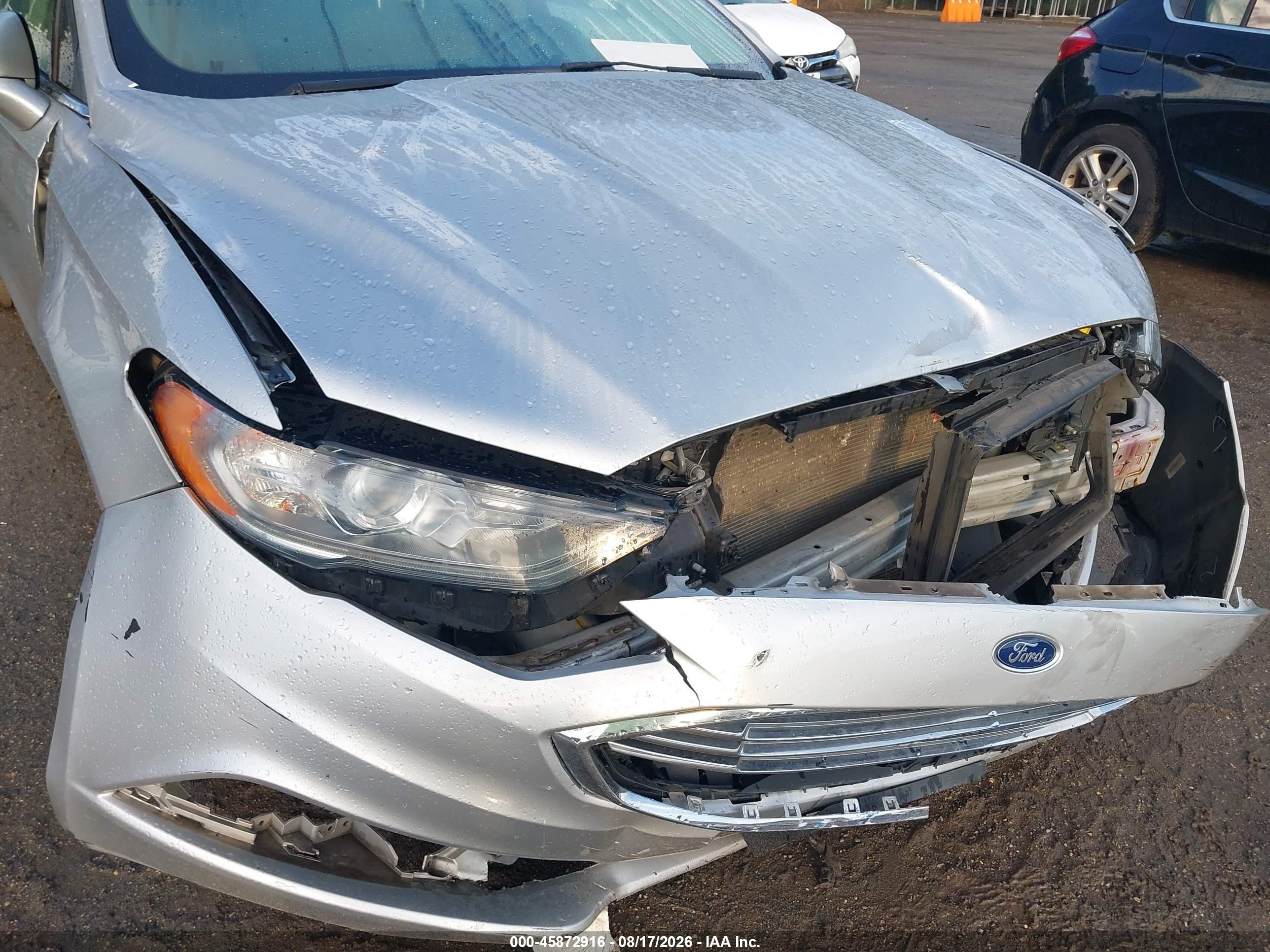 2017 Ford Fusion Se Silver vin: 3FA6P0H76HR374962