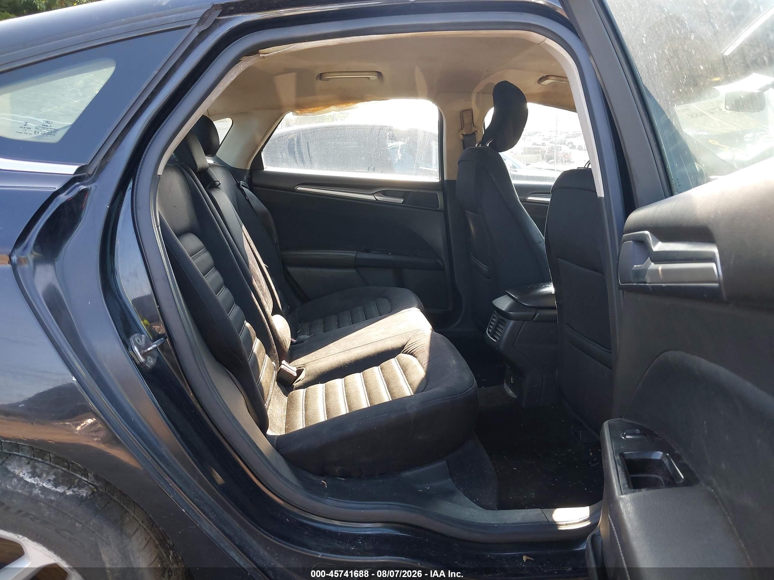 2013 Ford Fusion Se Black vin: 3FA6P0H77DR120431