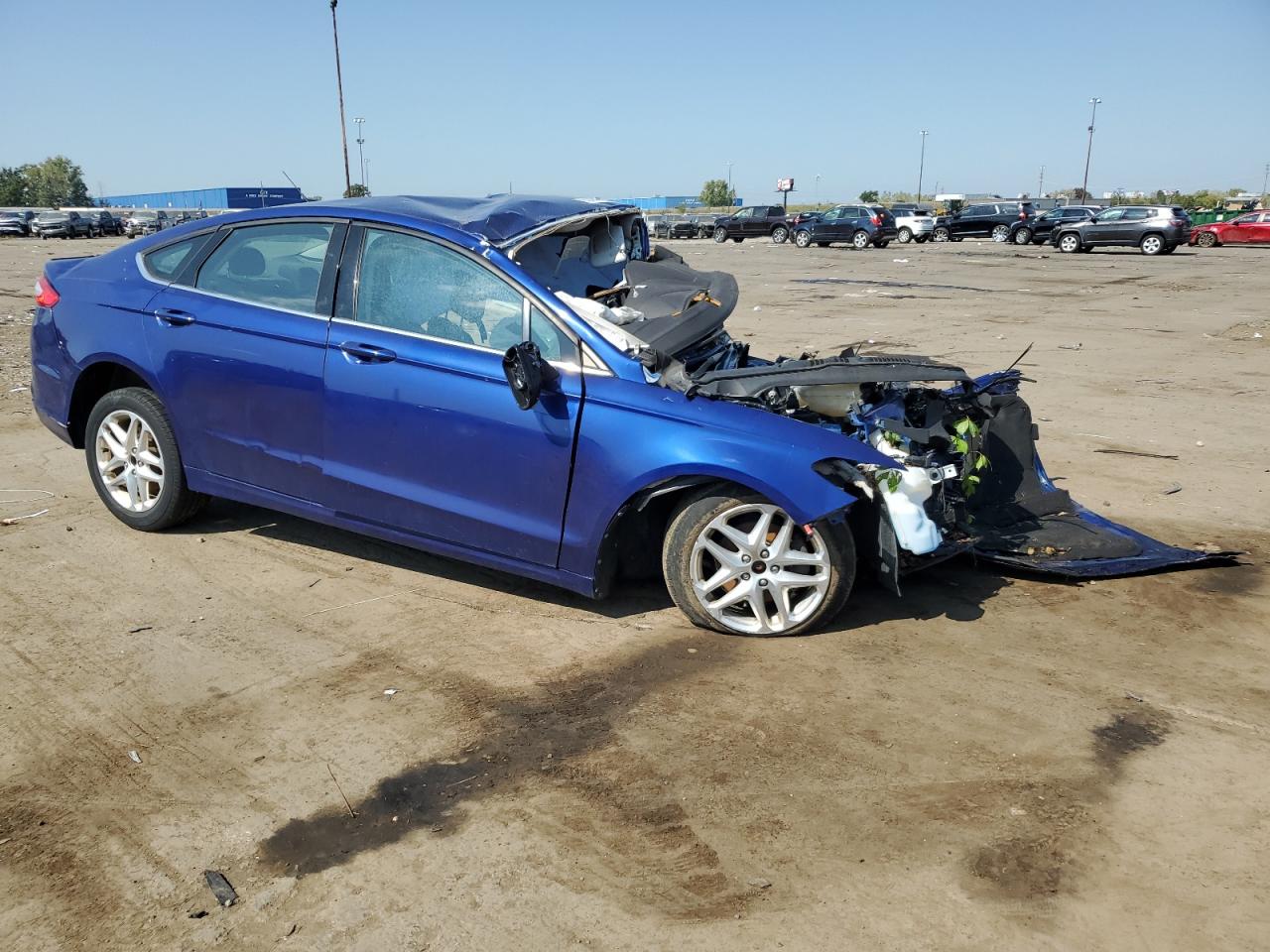 2013 Ford Fusion Se Синий vin: 3FA6P0H77DR124561