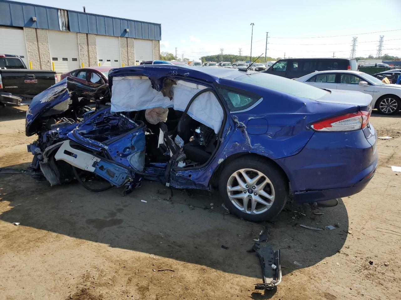 2013 Ford Fusion Se Синий vin: 3FA6P0H77DR124561