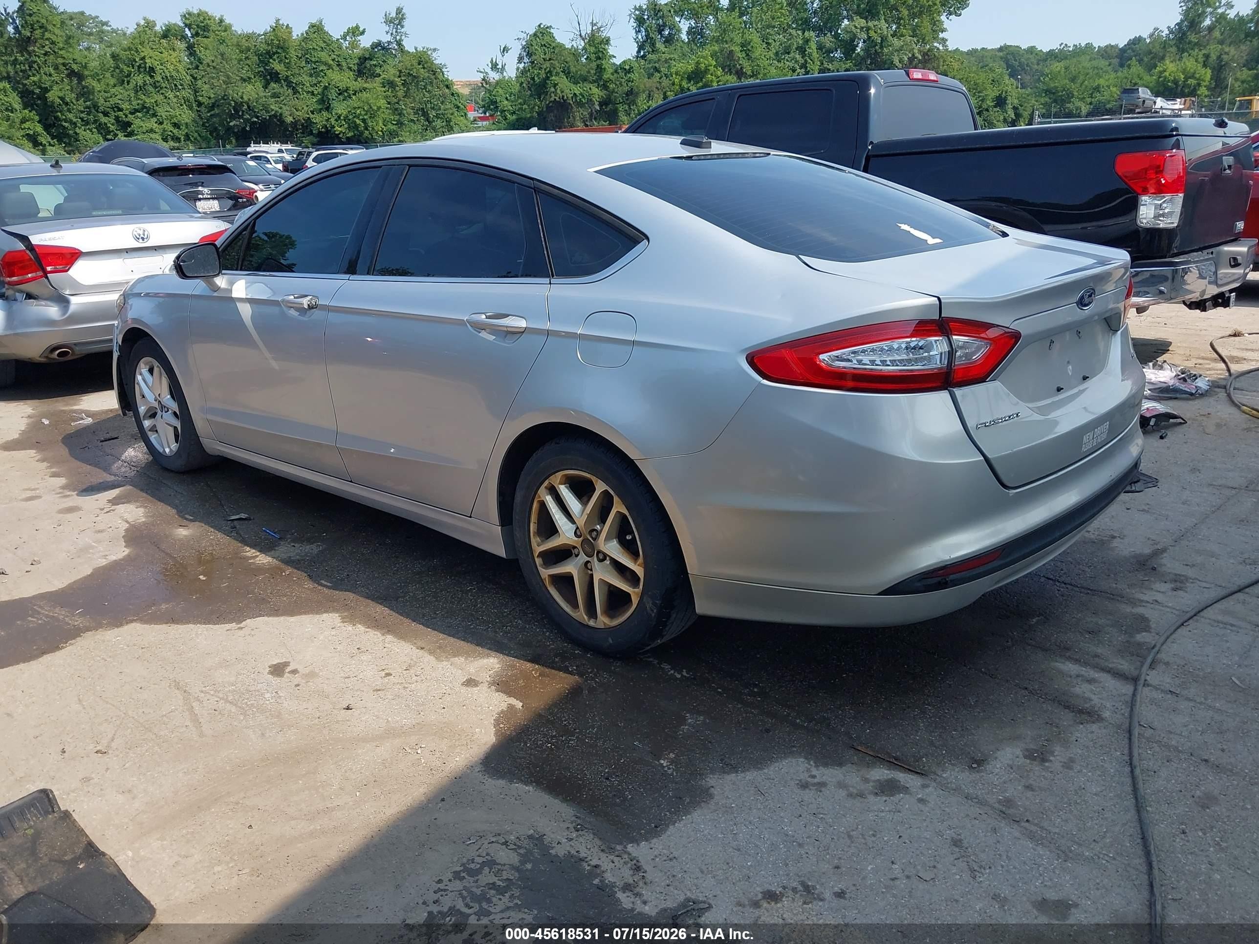 2013 Ford Fusion Se Silver vin: 3FA6P0H77DR131882