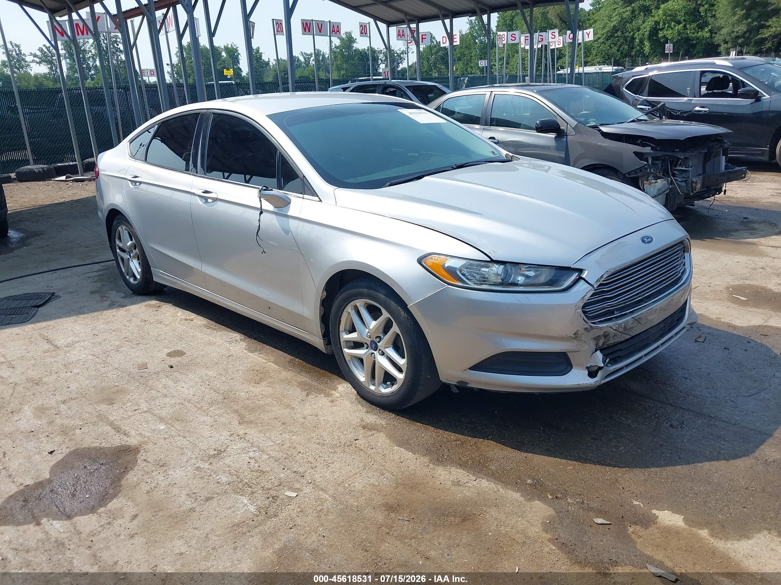 2013 Ford Fusion Se Silver vin: 3FA6P0H77DR131882