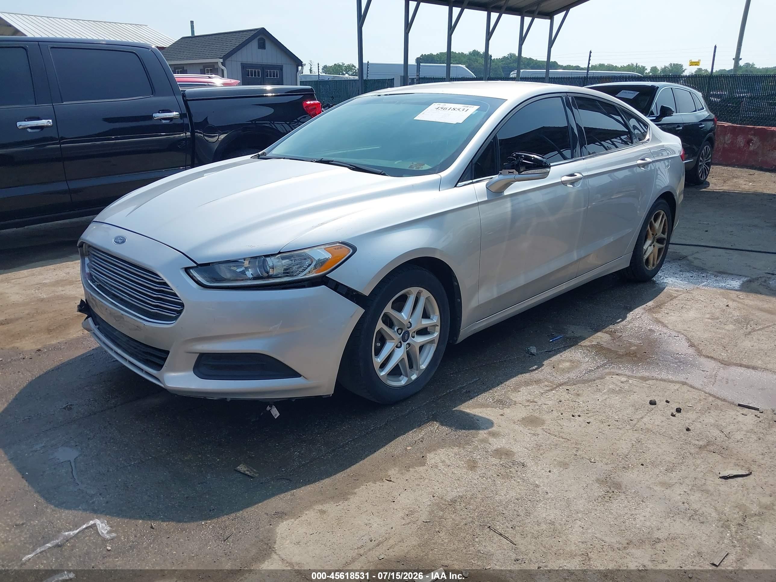 2013 Ford Fusion Se Silver vin: 3FA6P0H77DR131882