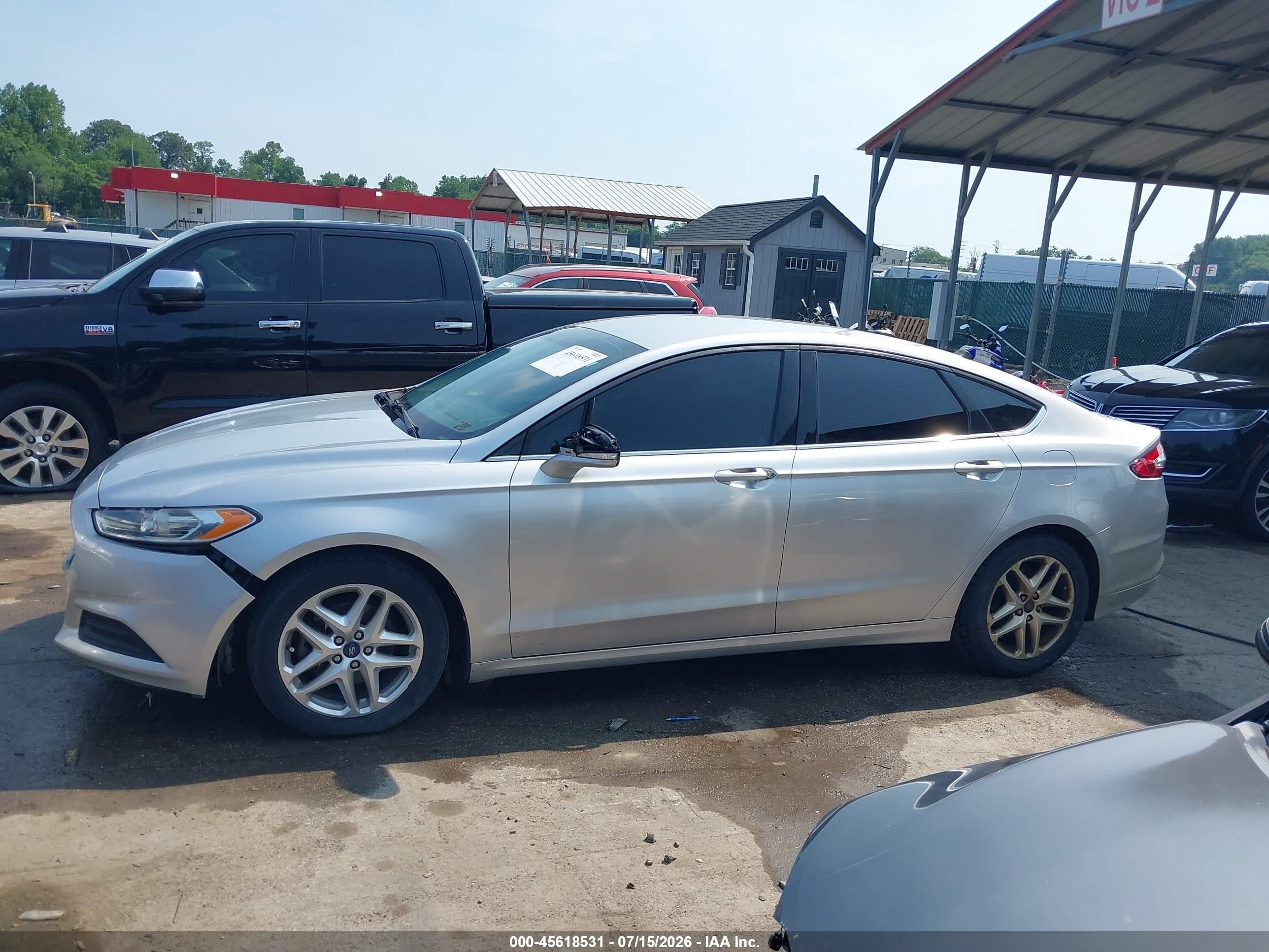 2013 Ford Fusion Se Silver vin: 3FA6P0H77DR131882