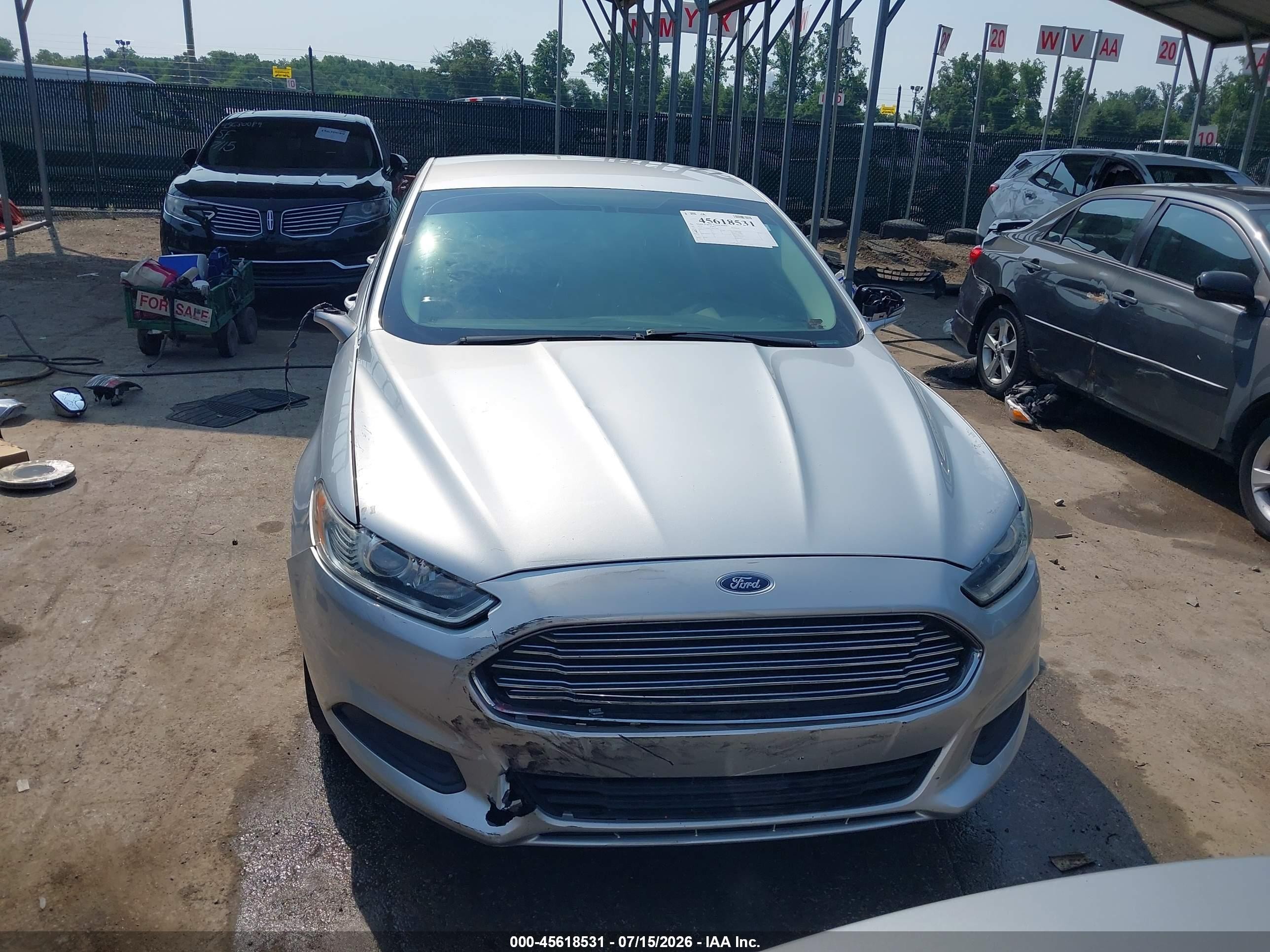 2013 Ford Fusion Se Silver vin: 3FA6P0H77DR131882