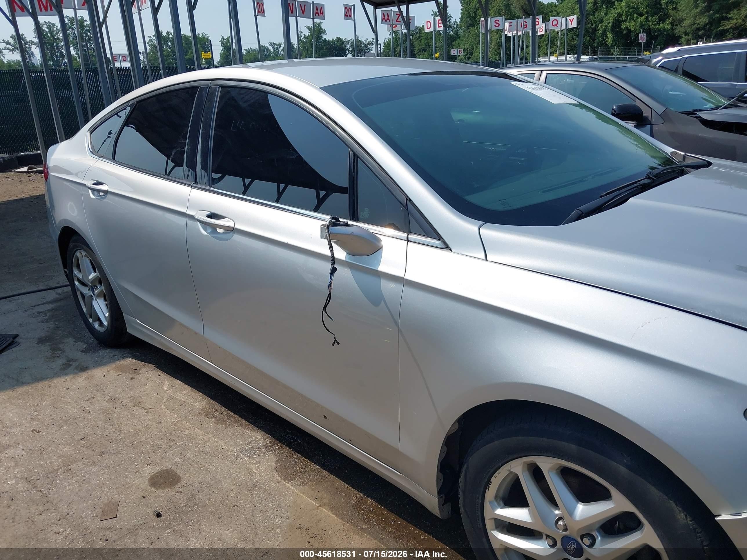 2013 Ford Fusion Se Silver vin: 3FA6P0H77DR131882