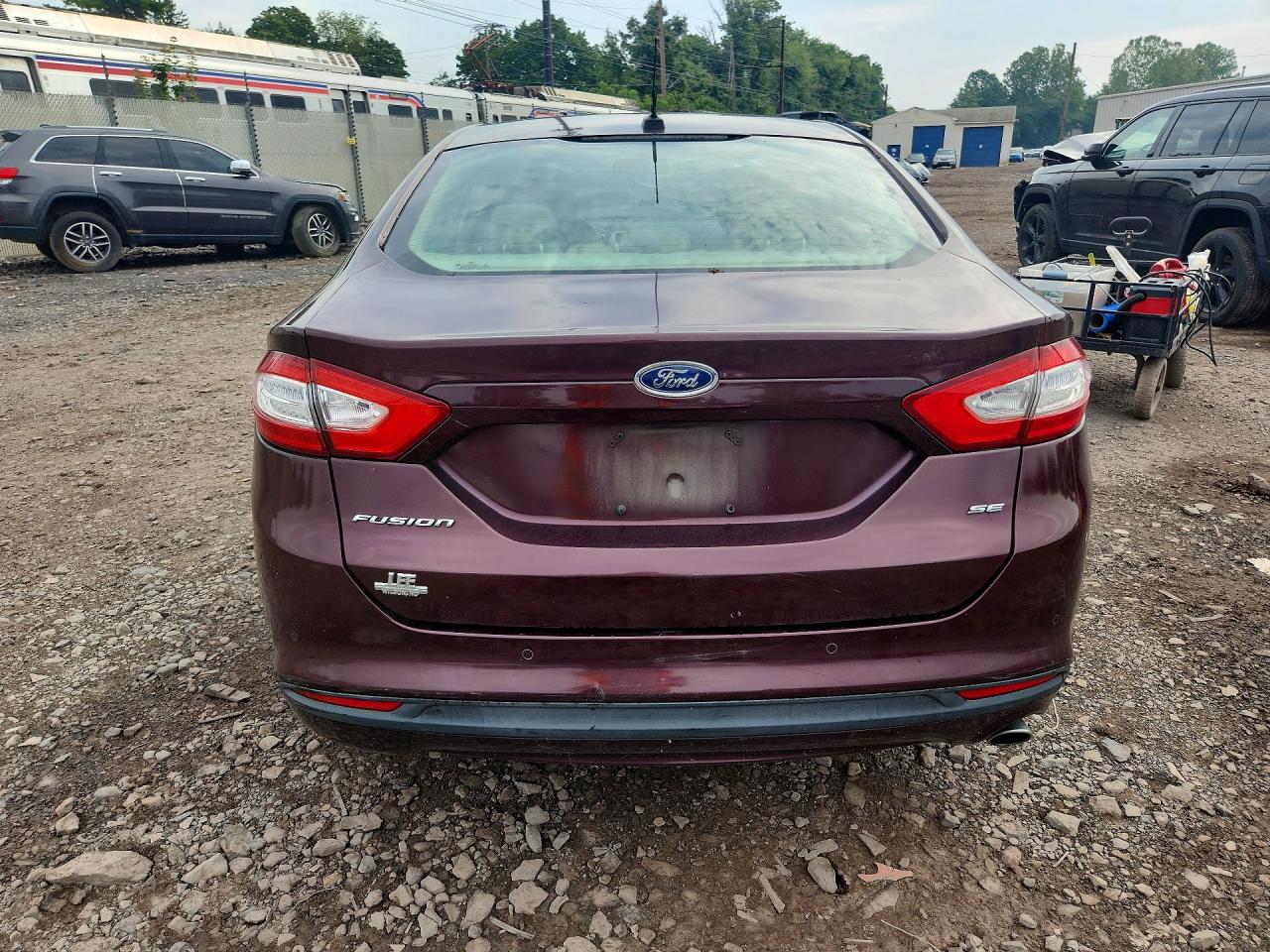 2013 Ford Fusion Se Maroon vin: 3FA6P0H77DR138900