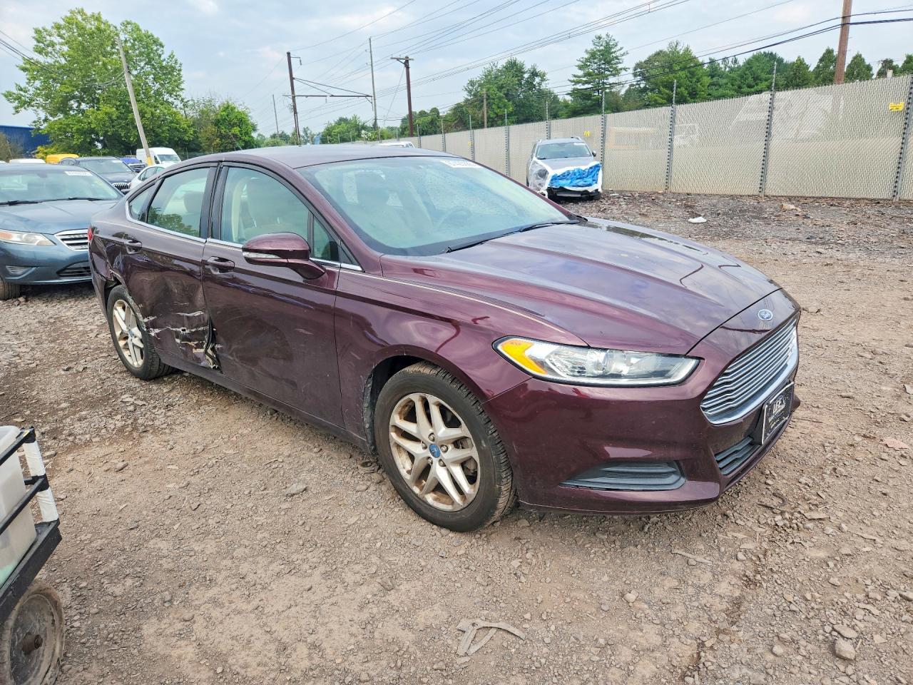 2013 Ford Fusion Se Maroon vin: 3FA6P0H77DR138900