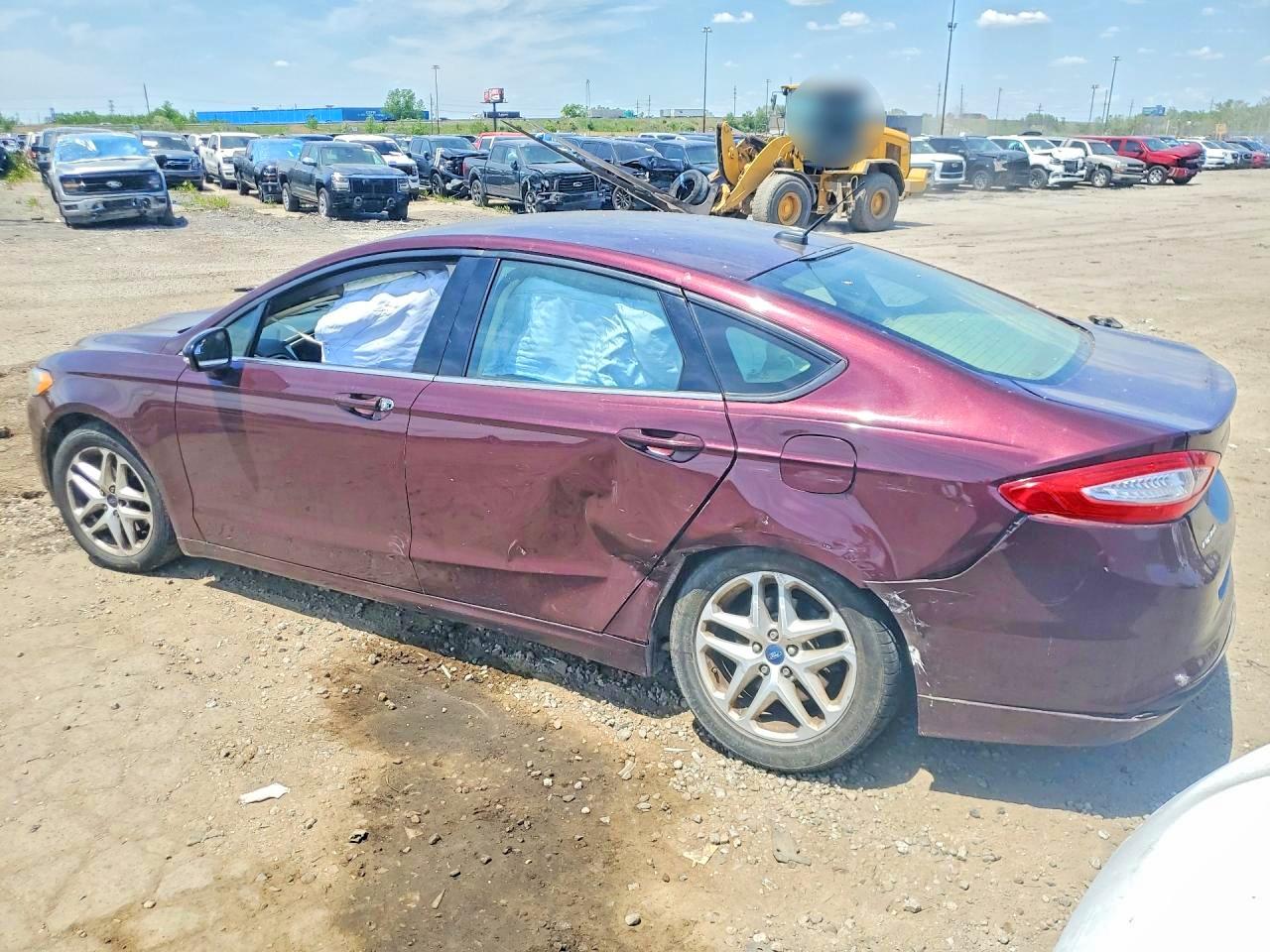2013 Ford Fusion Se Burgundy vin: 3FA6P0H77DR155406