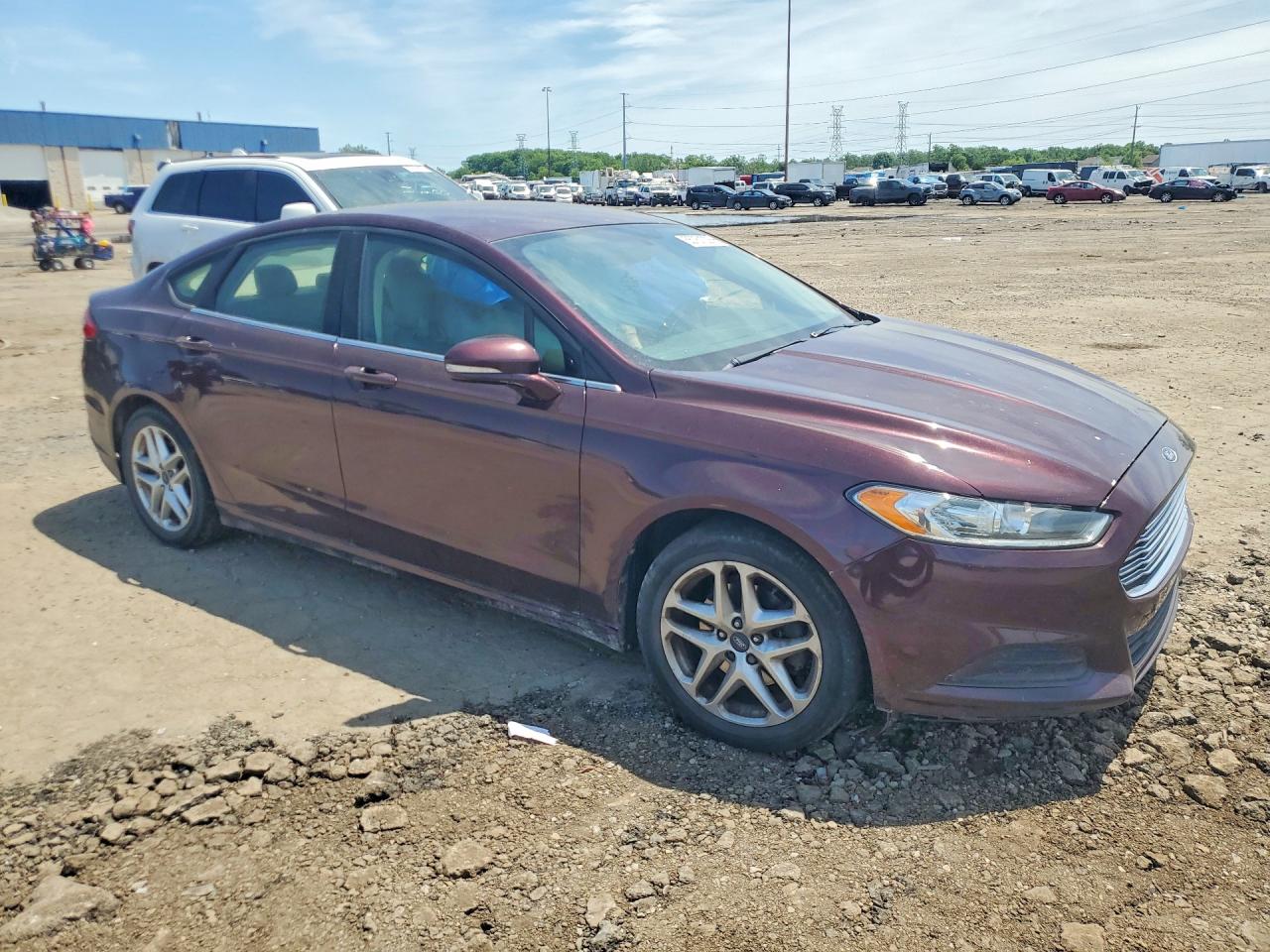 2013 Ford Fusion Se Burgundy vin: 3FA6P0H77DR155406