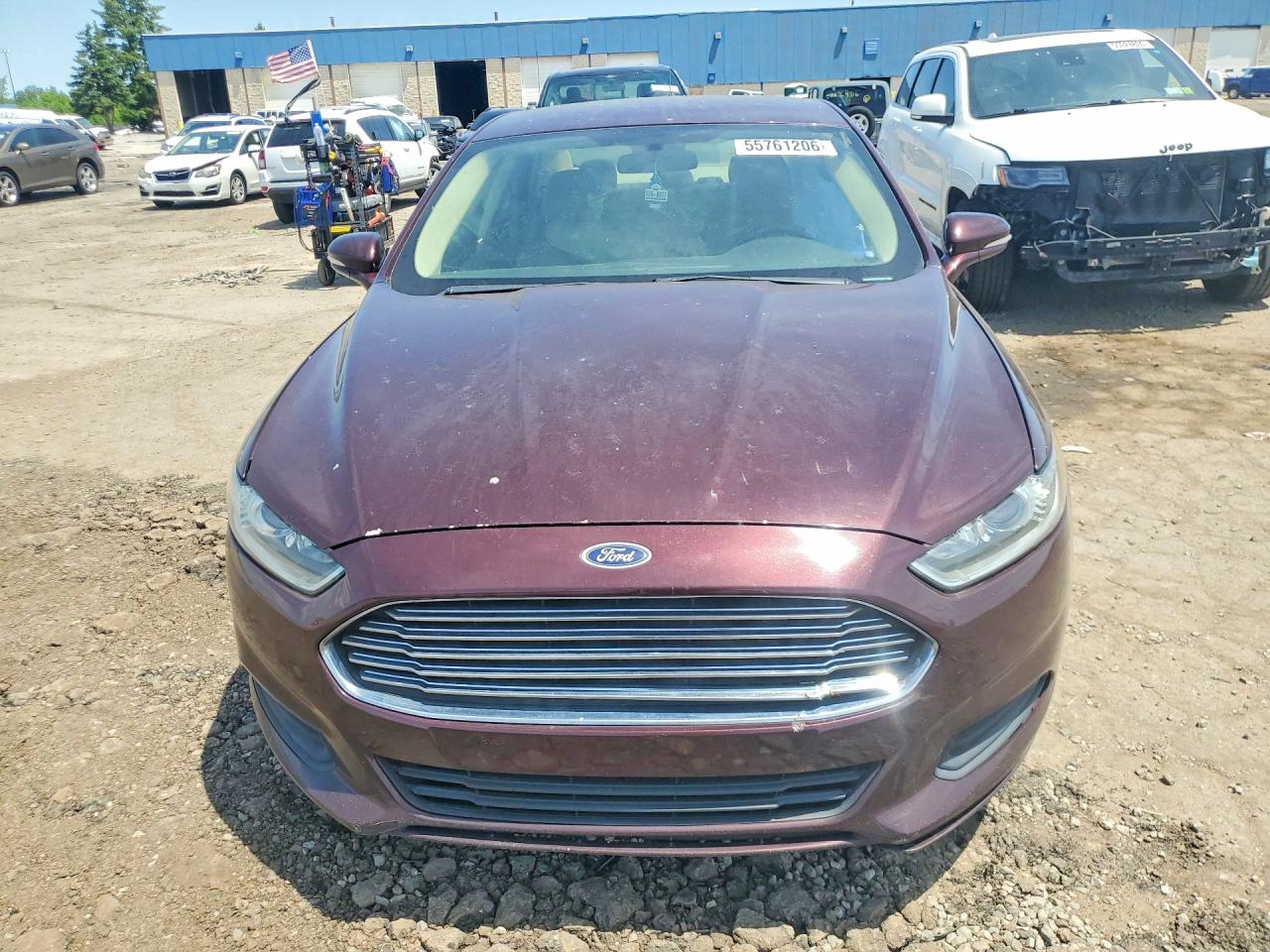 2013 Ford Fusion Se Burgundy vin: 3FA6P0H77DR155406