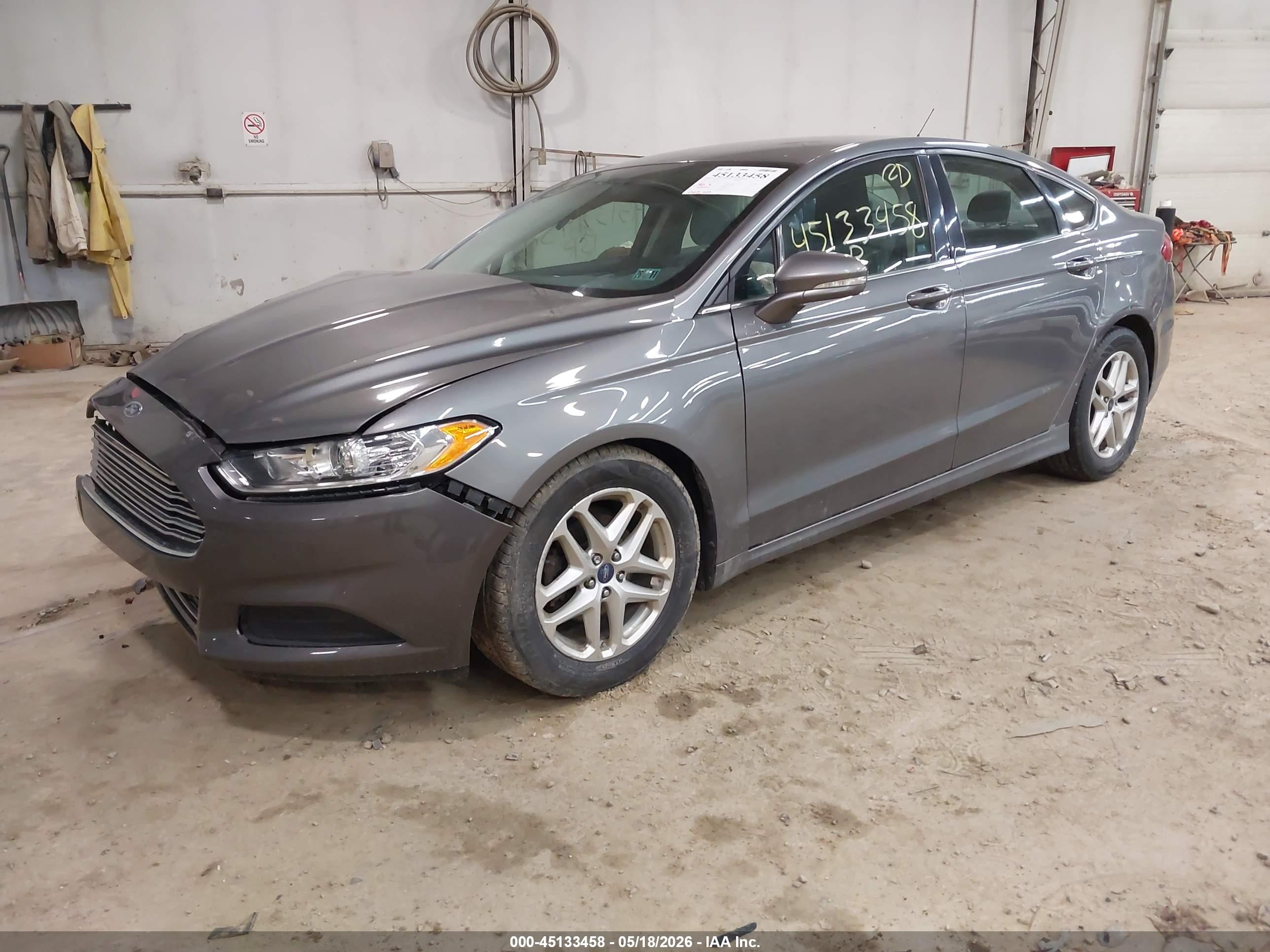 2013 Ford Fusion Se Gray vin: 3FA6P0H77DR175526