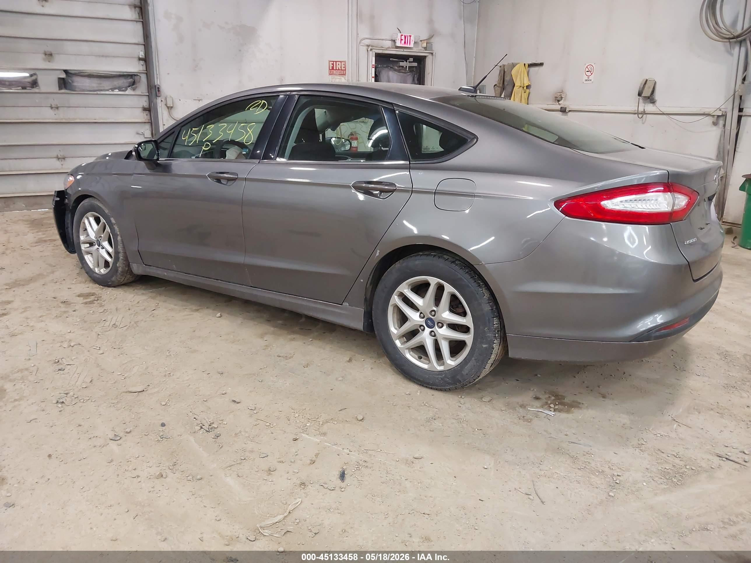 2013 Ford Fusion Se Gray vin: 3FA6P0H77DR175526