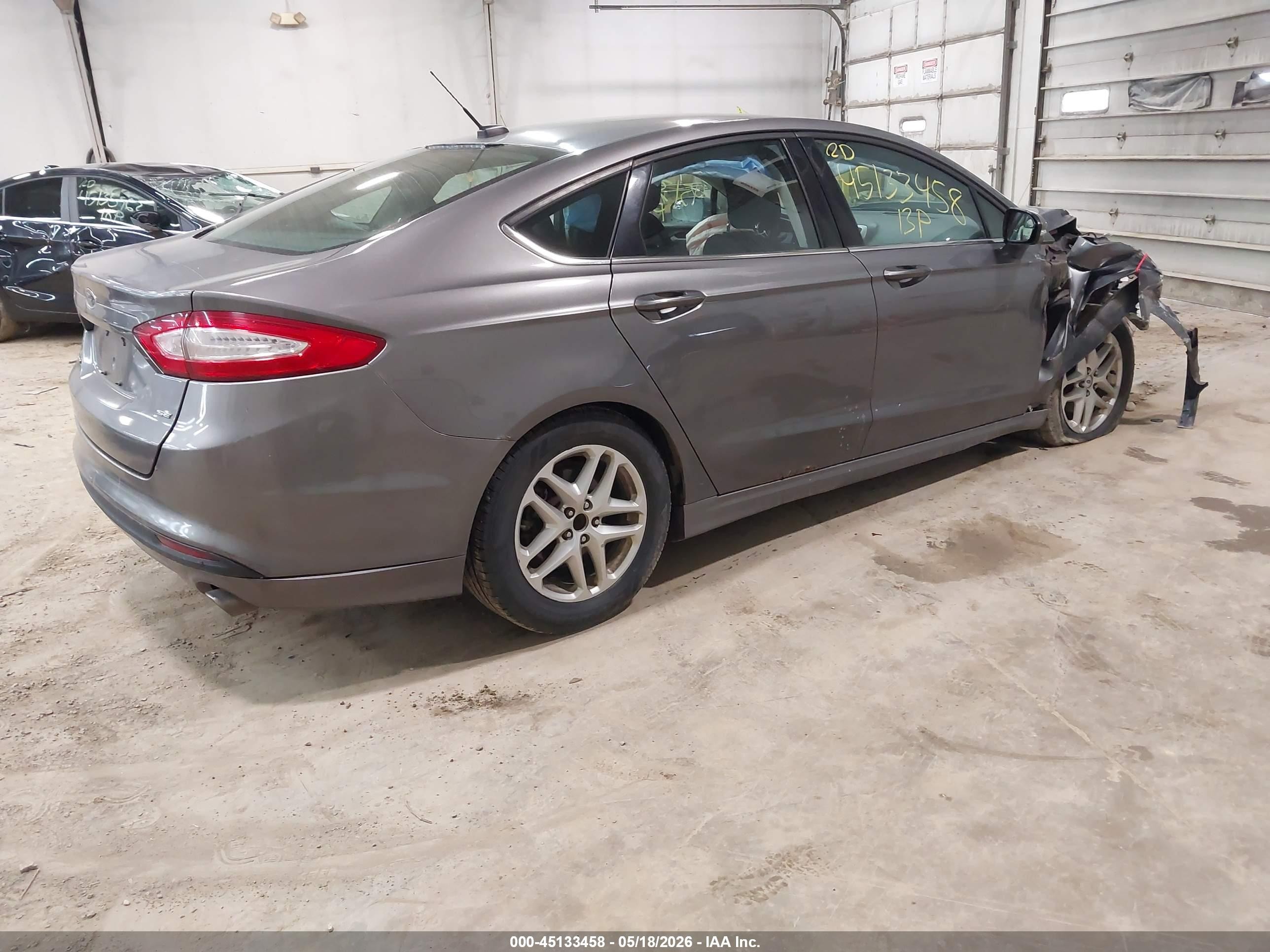 2013 Ford Fusion Se Gray vin: 3FA6P0H77DR175526