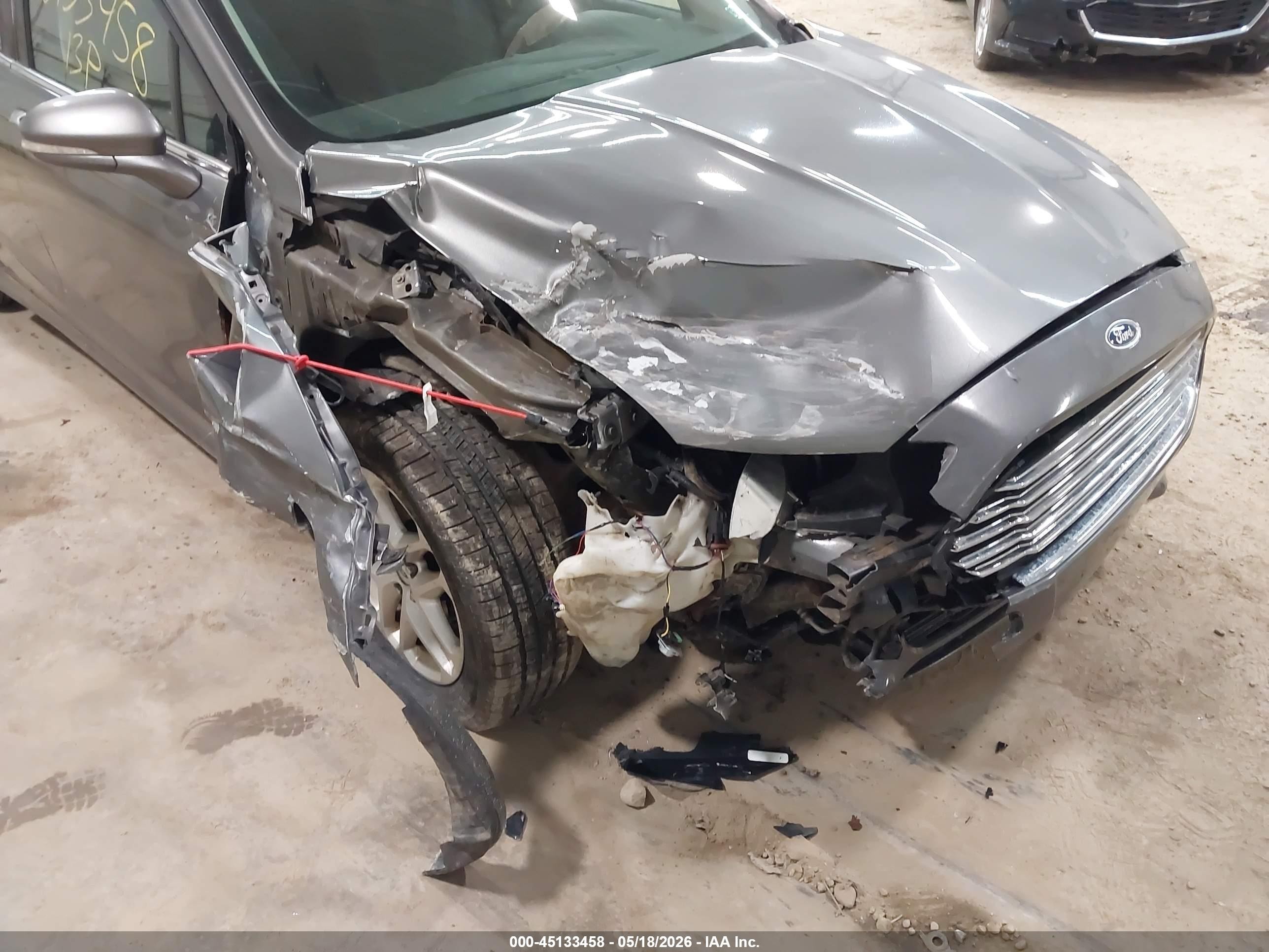 2013 Ford Fusion Se Gray vin: 3FA6P0H77DR175526