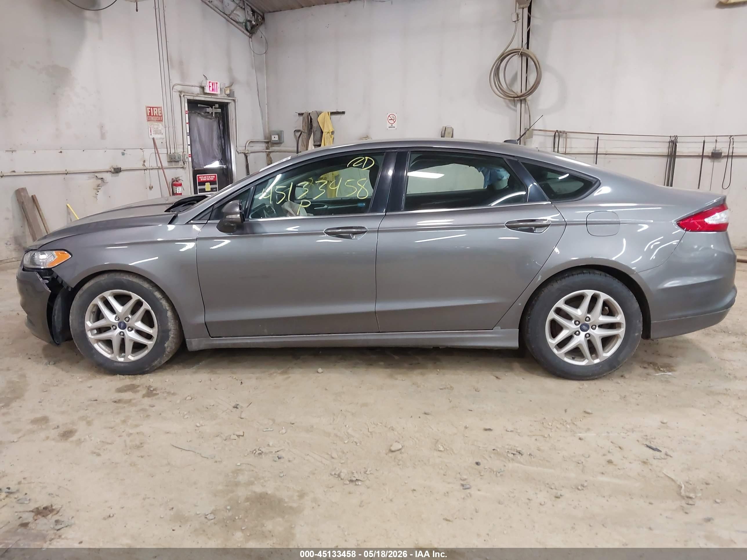 2013 Ford Fusion Se Gray vin: 3FA6P0H77DR175526
