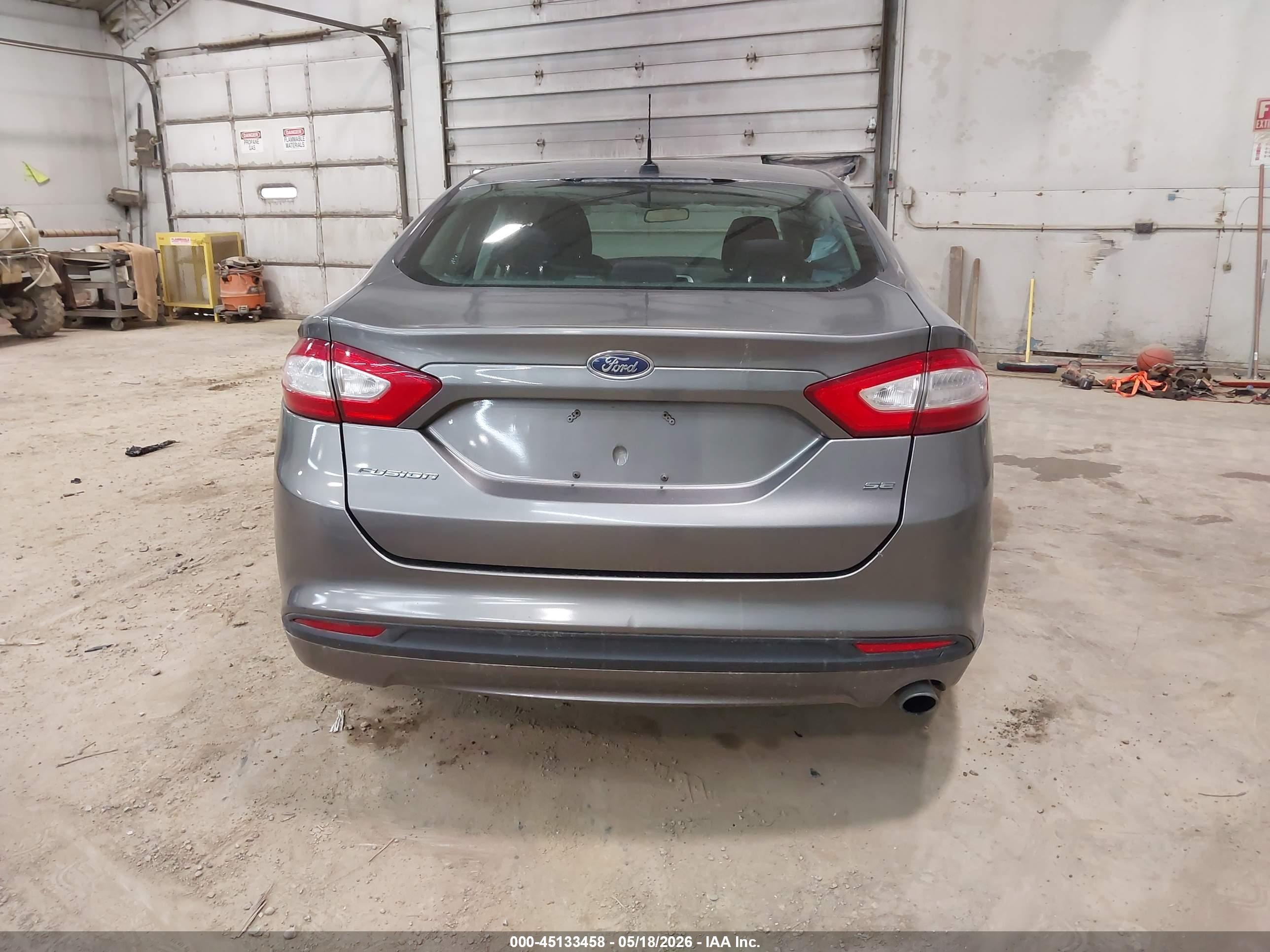 2013 Ford Fusion Se Gray vin: 3FA6P0H77DR175526