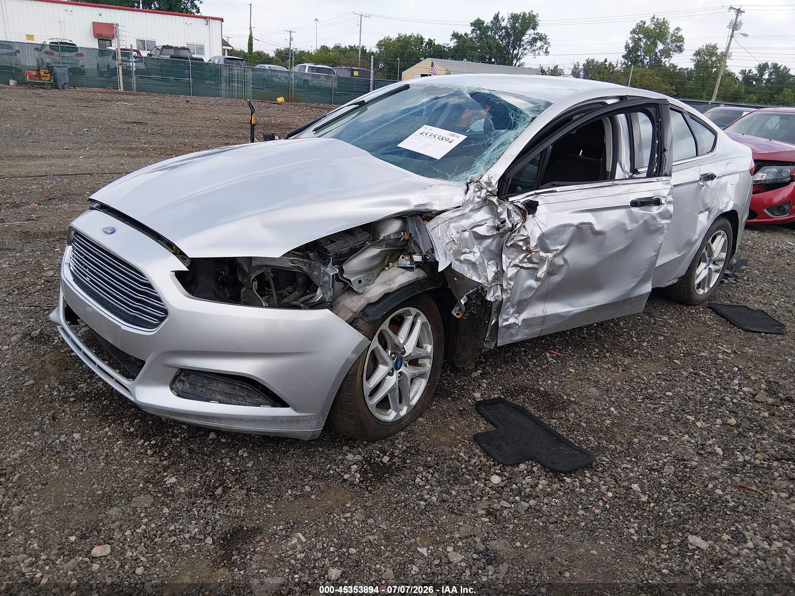2013 Ford Fusion Se Silver vin: 3FA6P0H77DR185666